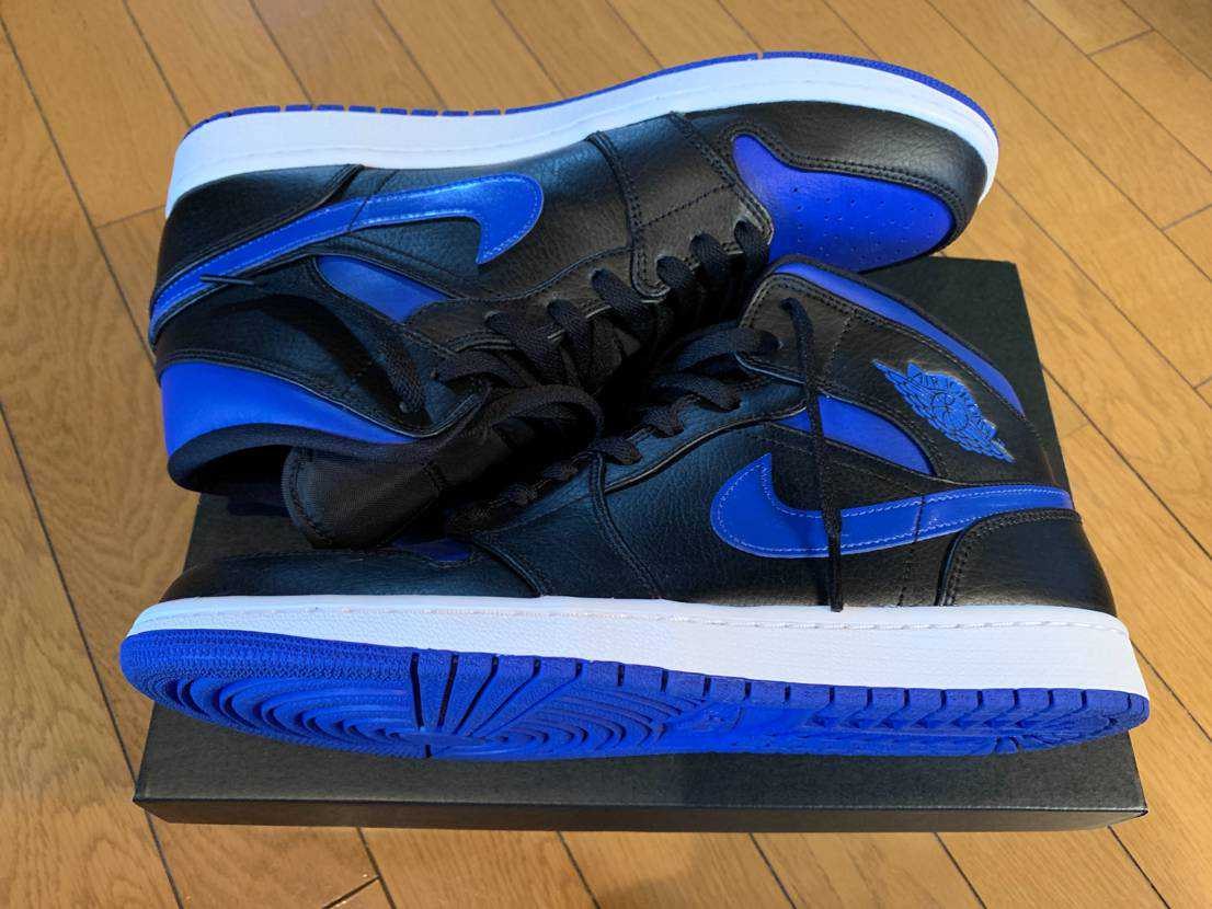 NIKE AIR JORDAN 1 MID "BLACK/BLUE"