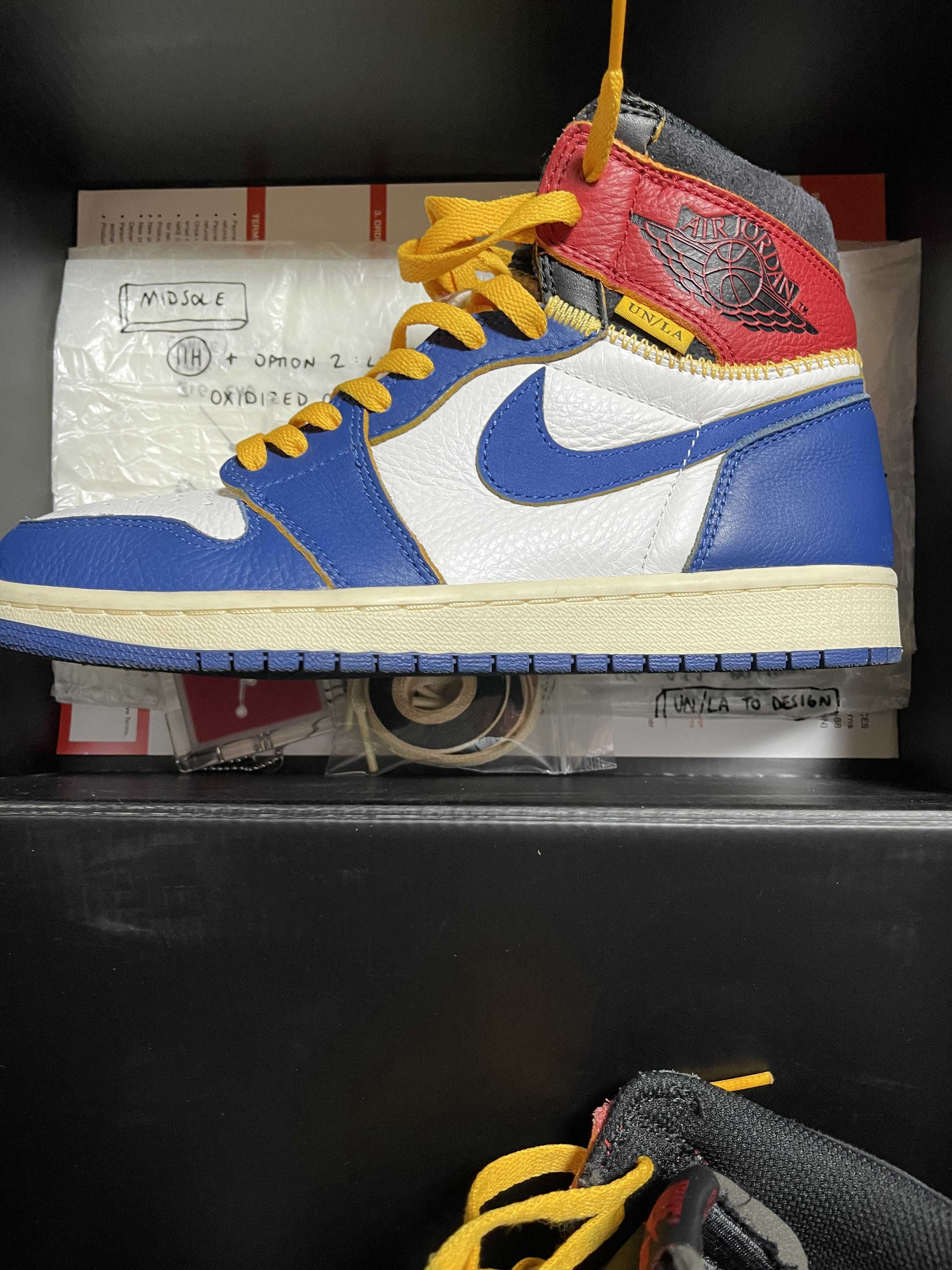 Union × Nike Air Jordan 1 Retro High OG NRG "Storm Blue/Varsity Red"