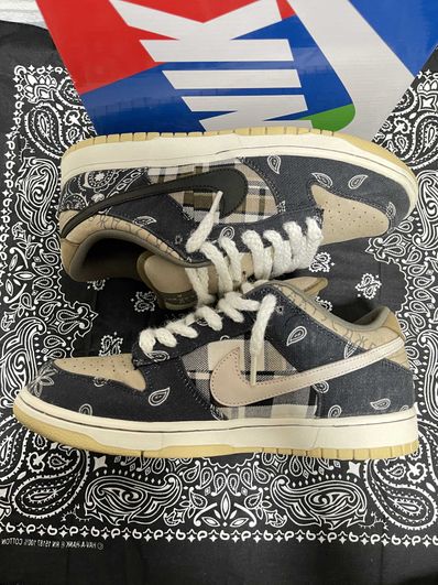 Travis Scott × Nike SB Dunk Low "Black/Parachute Beige"