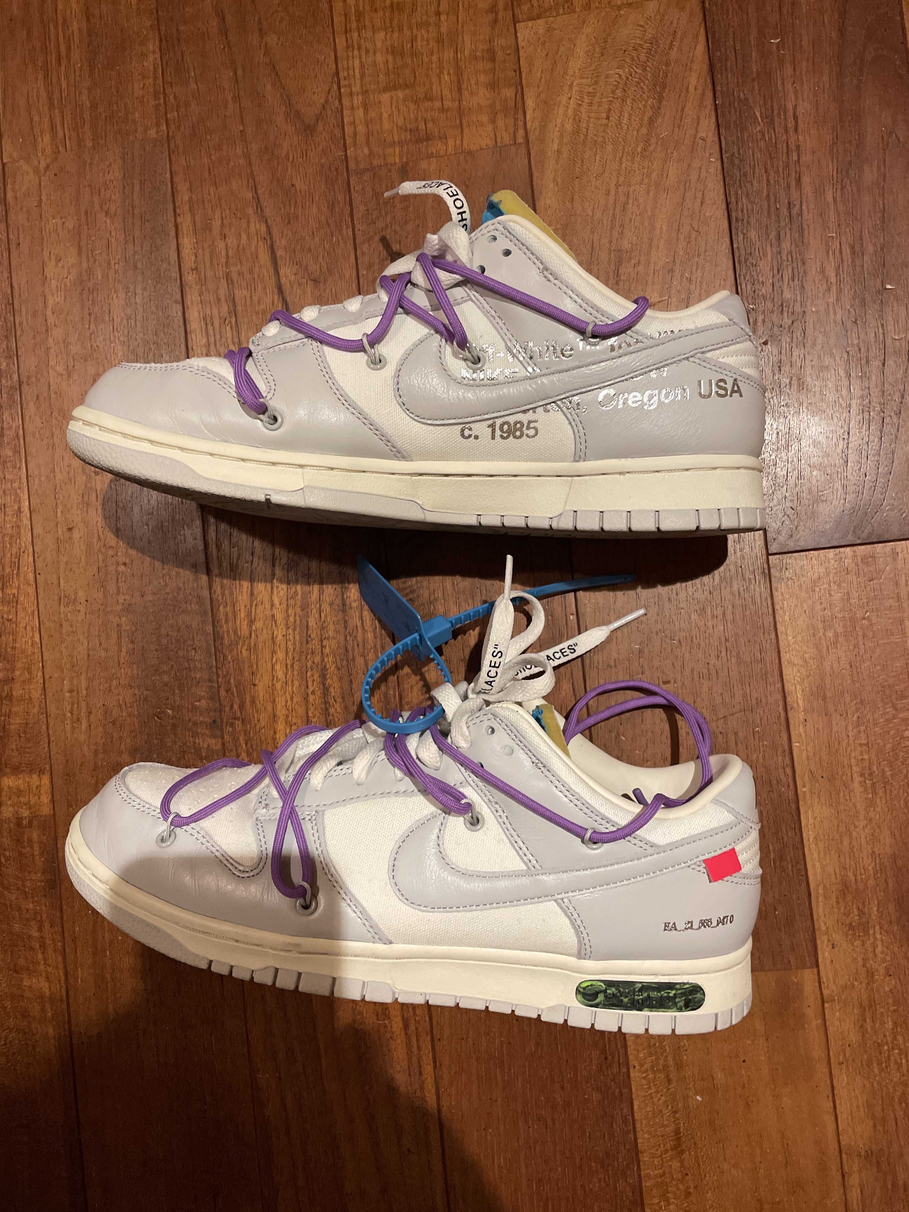 Off-White × Nike Dunk Low "Sail/Neutral Gray"