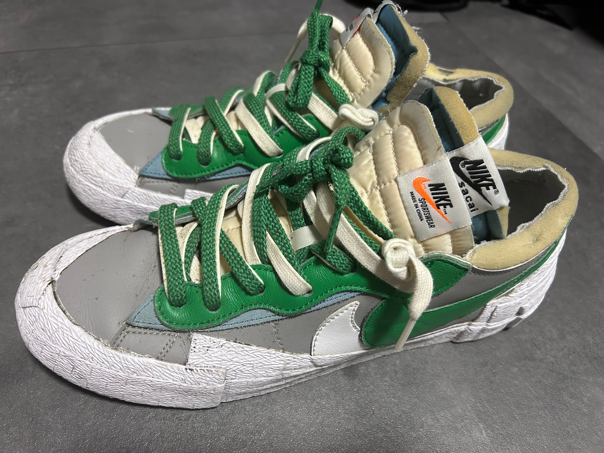 sacai × Nike Blazer Low "Classic Green"