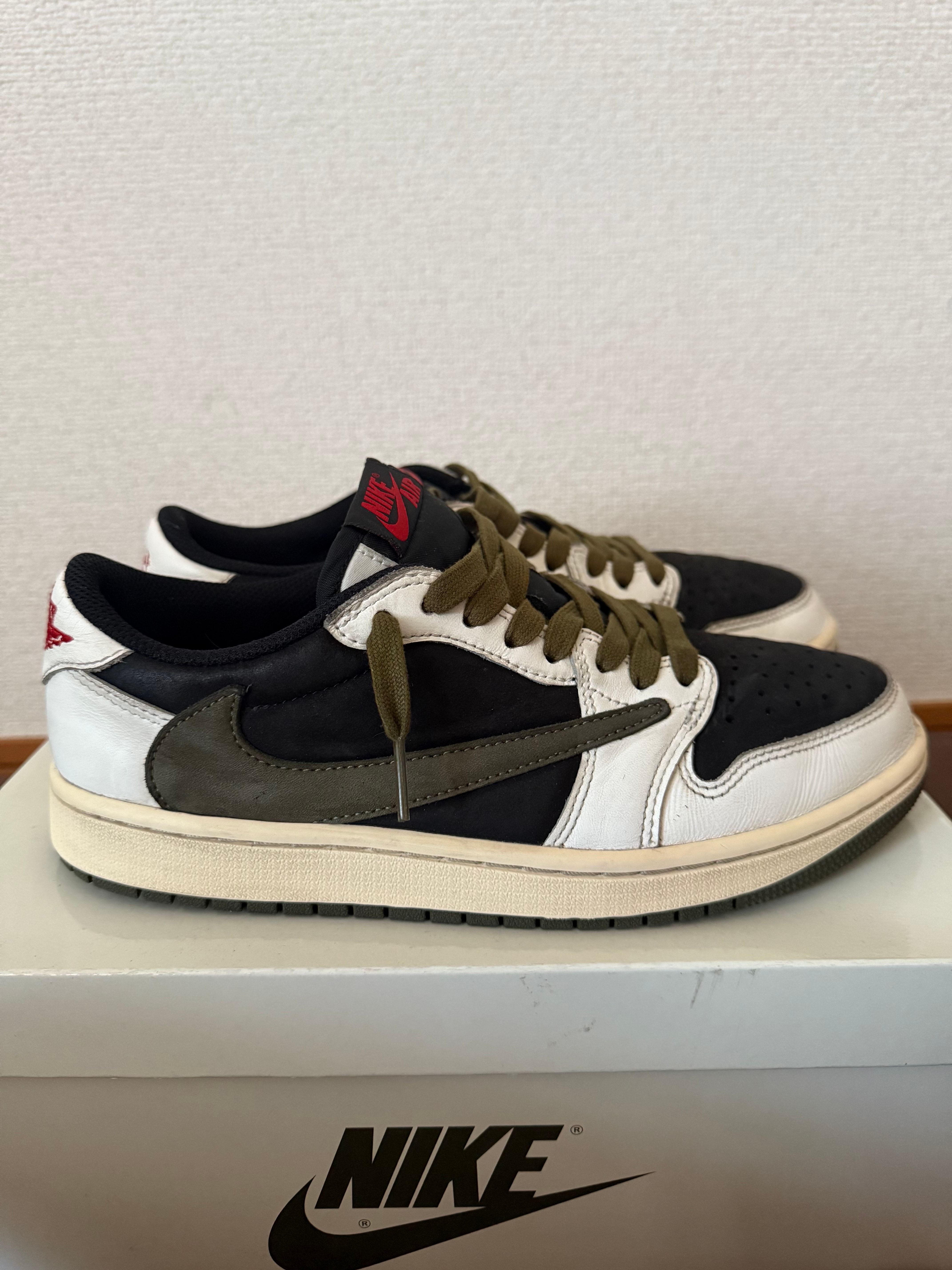 Travis Scott × Nike Women's Air Jordan 1 Low OG "Medium Olive"