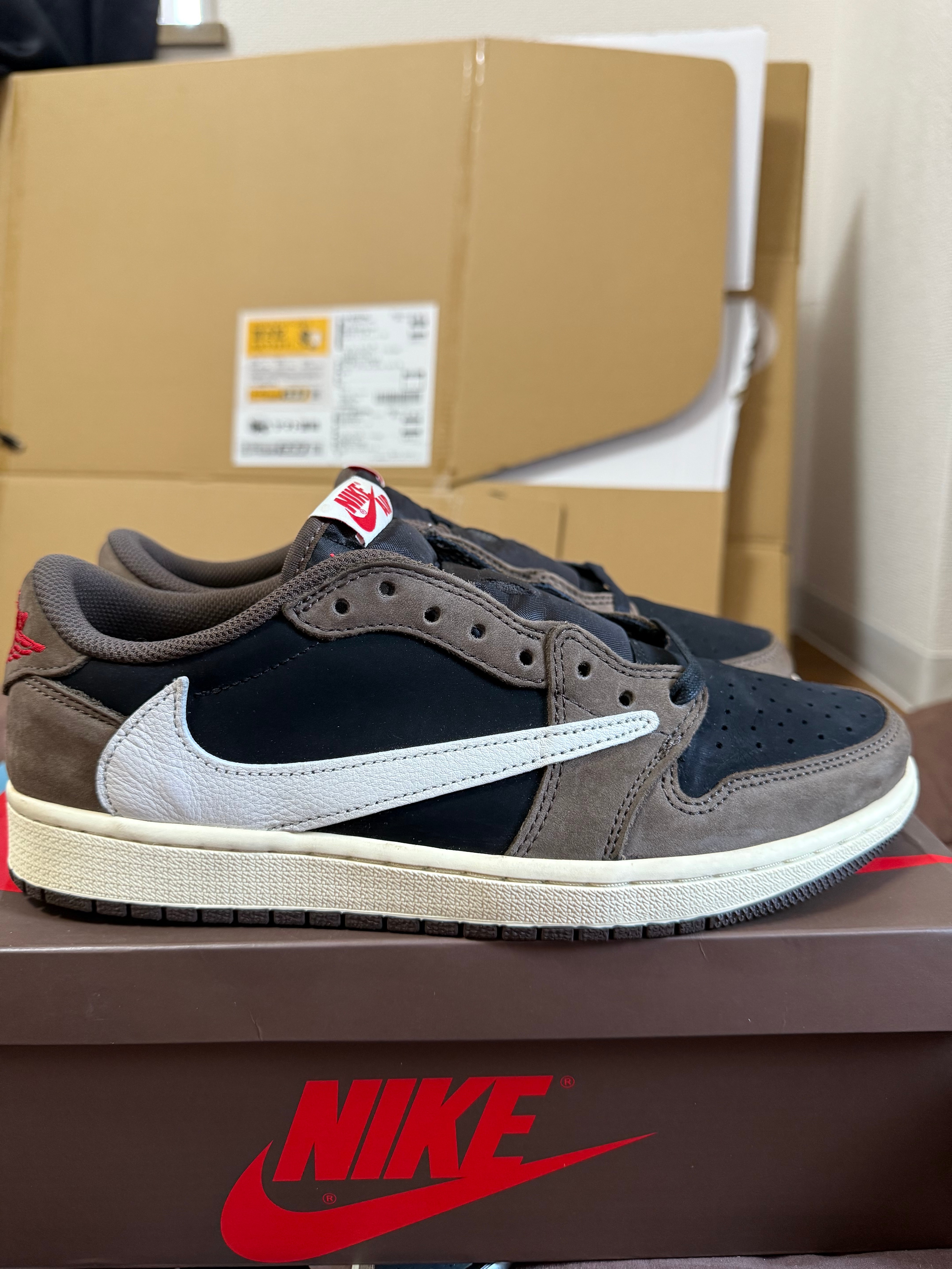 Travis Scott × Nike Air Jordan 1 Low OG SP-T  "Black/Dark Mocha"