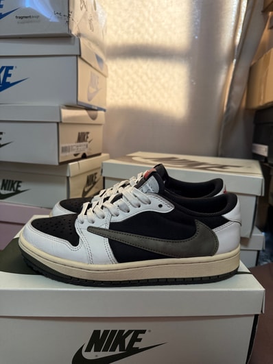 Travis Scott × Nike Women's Air Jordan 1 Low OG "Medium Olive"