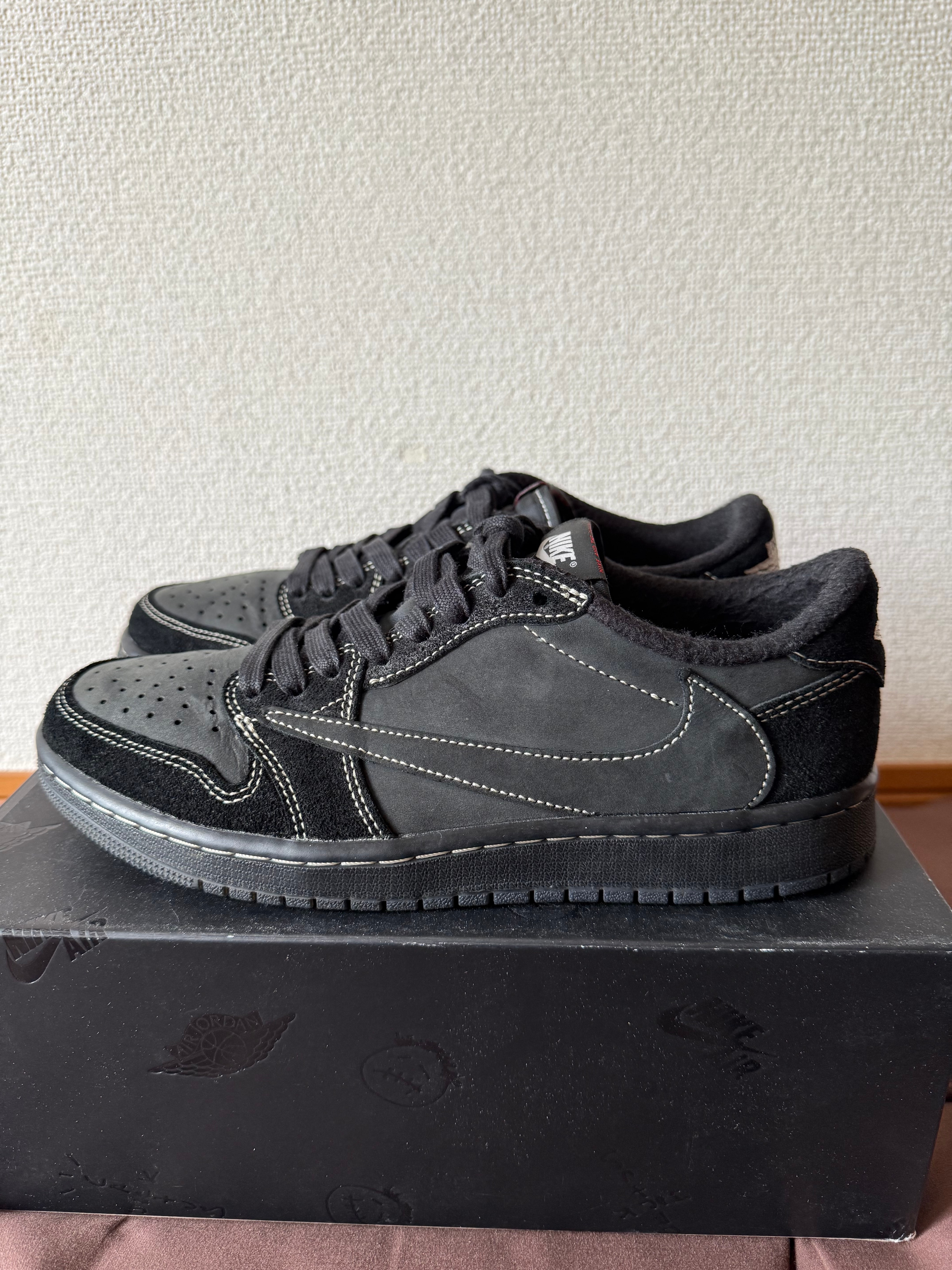 Travis Scott × Nike Air Jordan 1 Low OG SP "Black Phantom"
