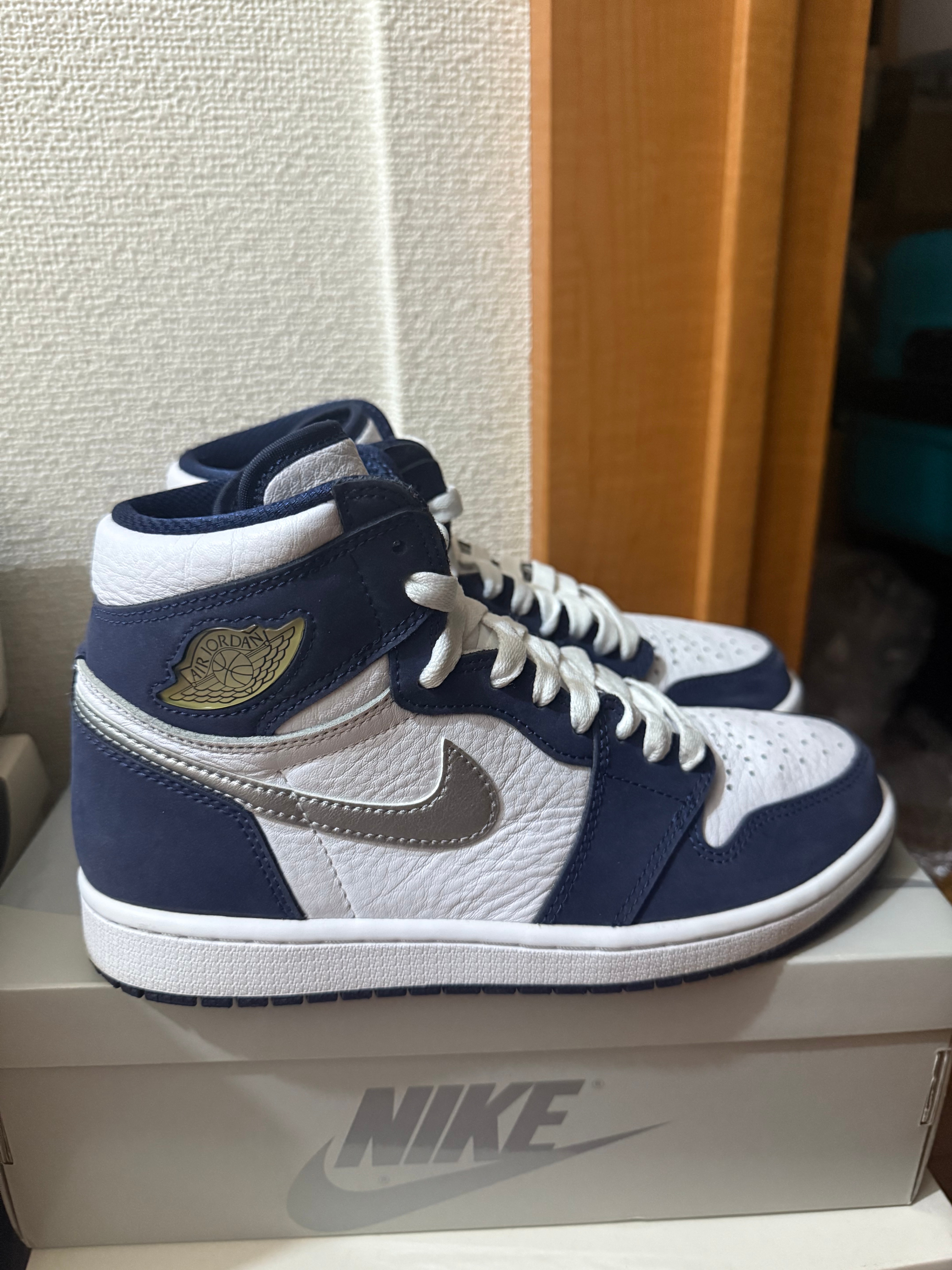 Nike Air Jordan 1 High OG CO.JP "White/Midnight Navy" (2020) (Standard Box)
