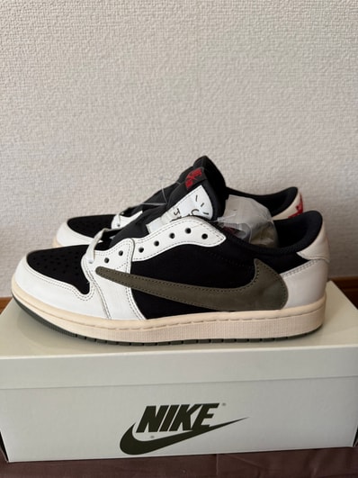 Travis Scott × Nike Women's Air Jordan 1 Low OG "Medium Olive"