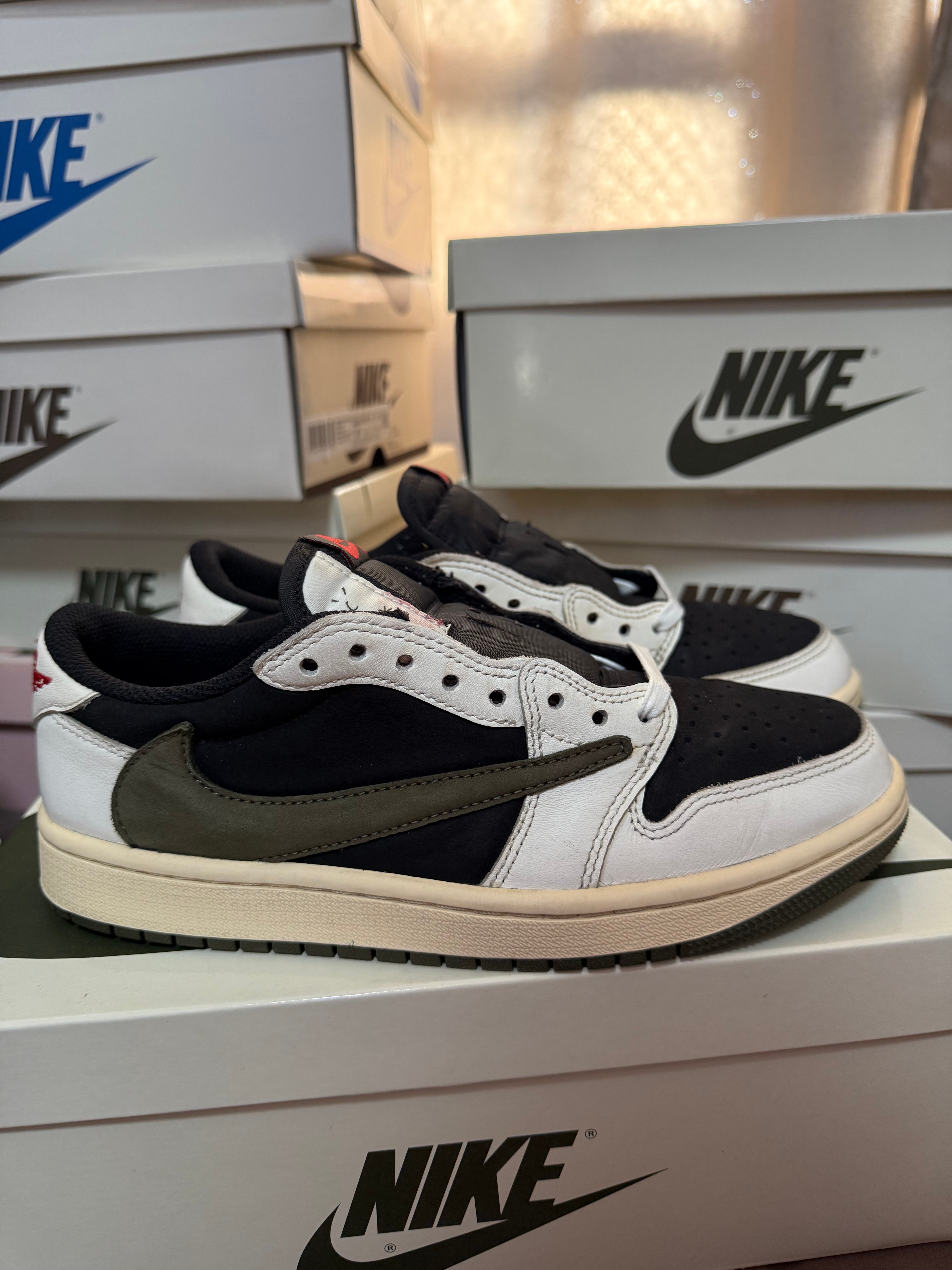 Travis Scott × Nike Women's Air Jordan 1 Low OG "Medium Olive"