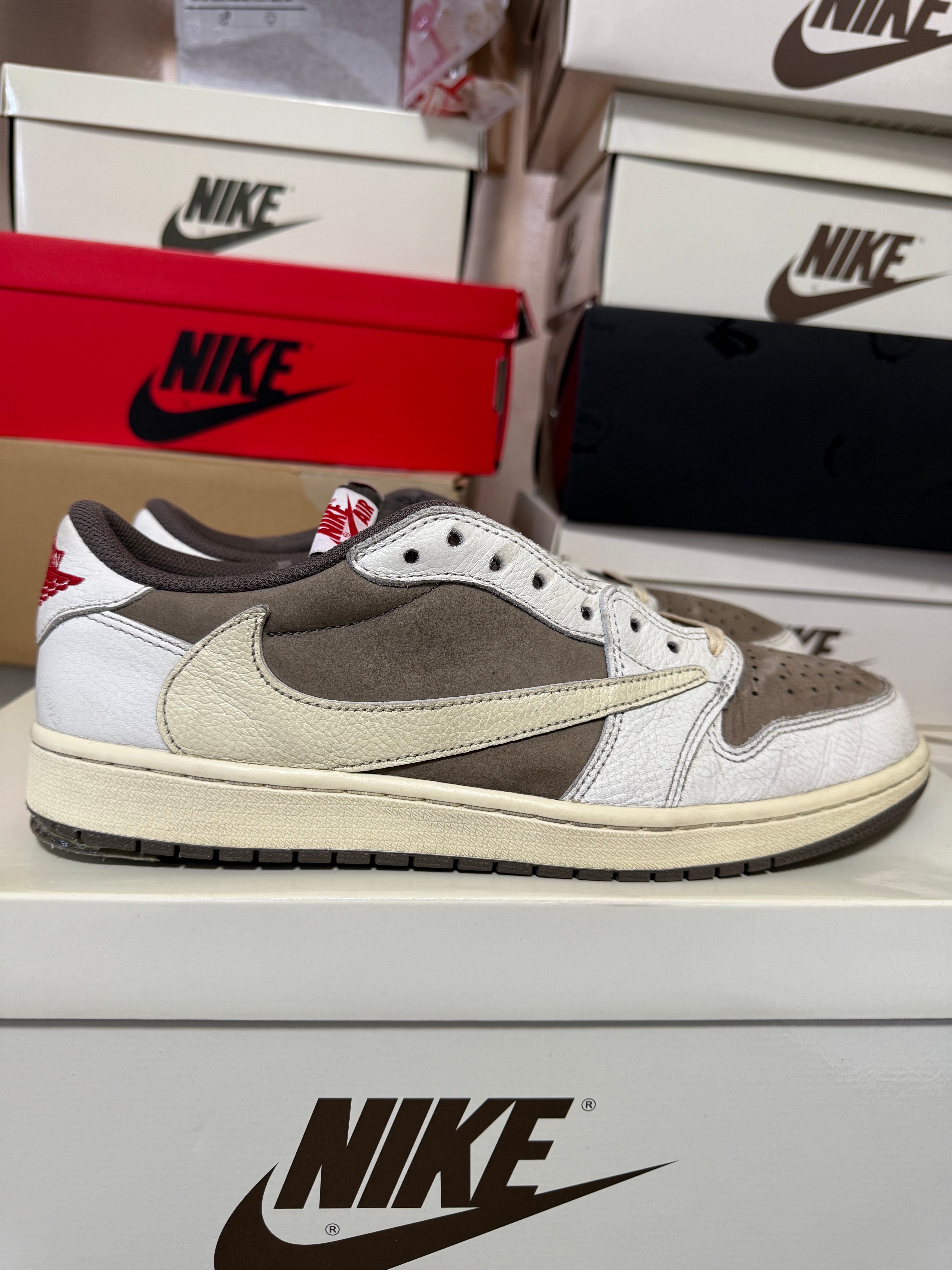 Travis Scott × Nike Air Jordan 1 Low OG SP "Reverse Mocha/Sail and Ridgerock"