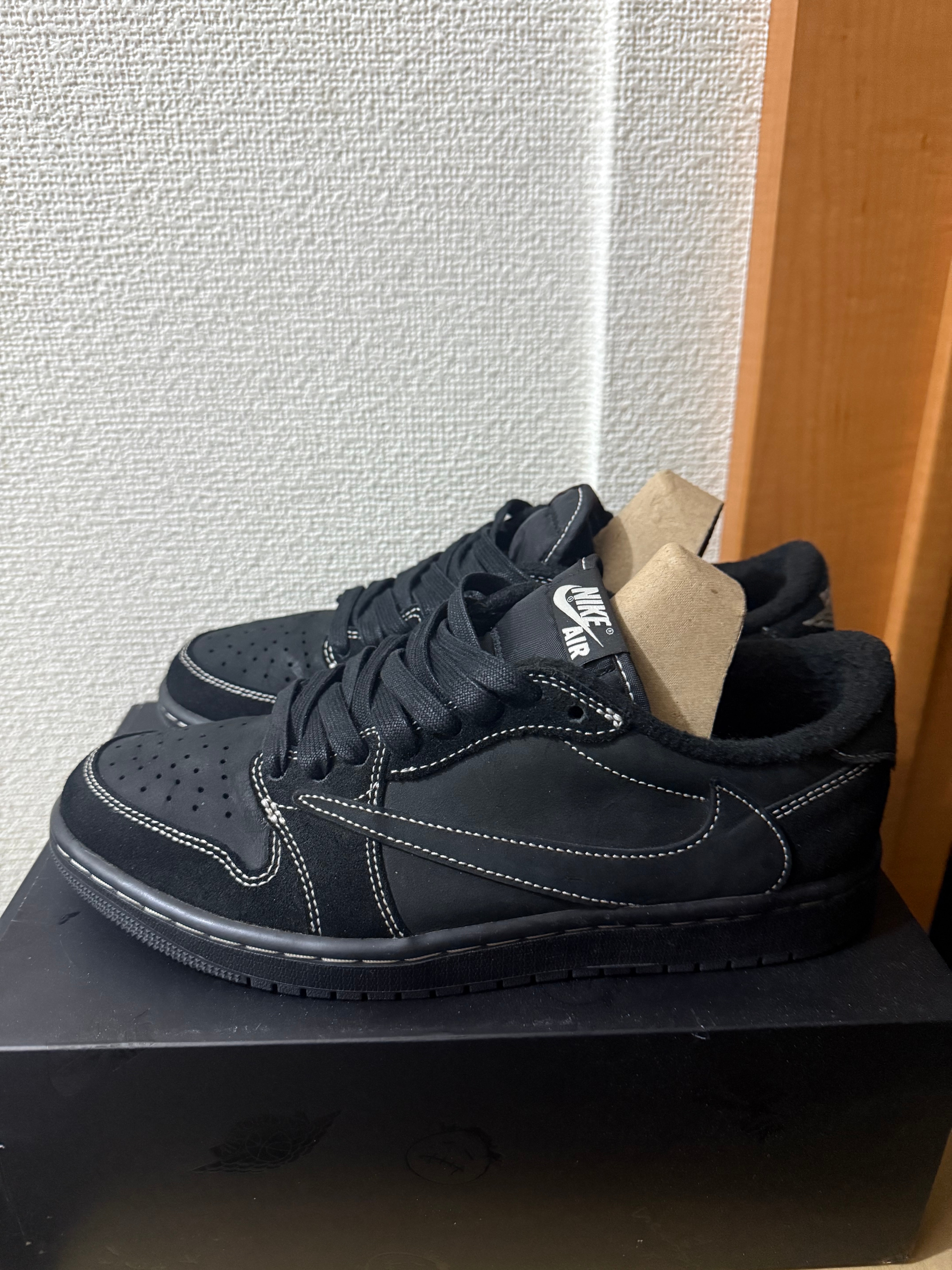 Travis Scott × Nike Air Jordan 1 Low OG SP "Black Phantom"