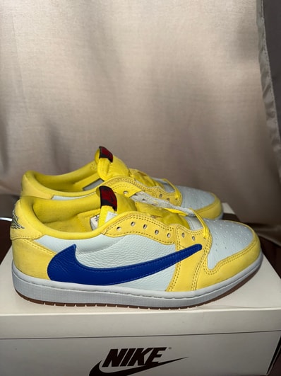 Travis Scott × Nike Women's Air Jordan 1 Retro Low OG "Canary"