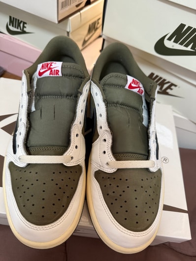 Travis Scott × Nike Air Jordan 1 Low OG SP "Reverse Olive"