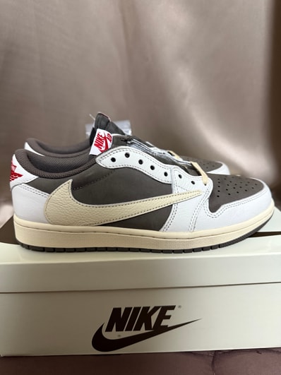 Travis Scott × Nike Air Jordan 1 Low OG SP "Reverse Mocha/Sail and Ridgerock"