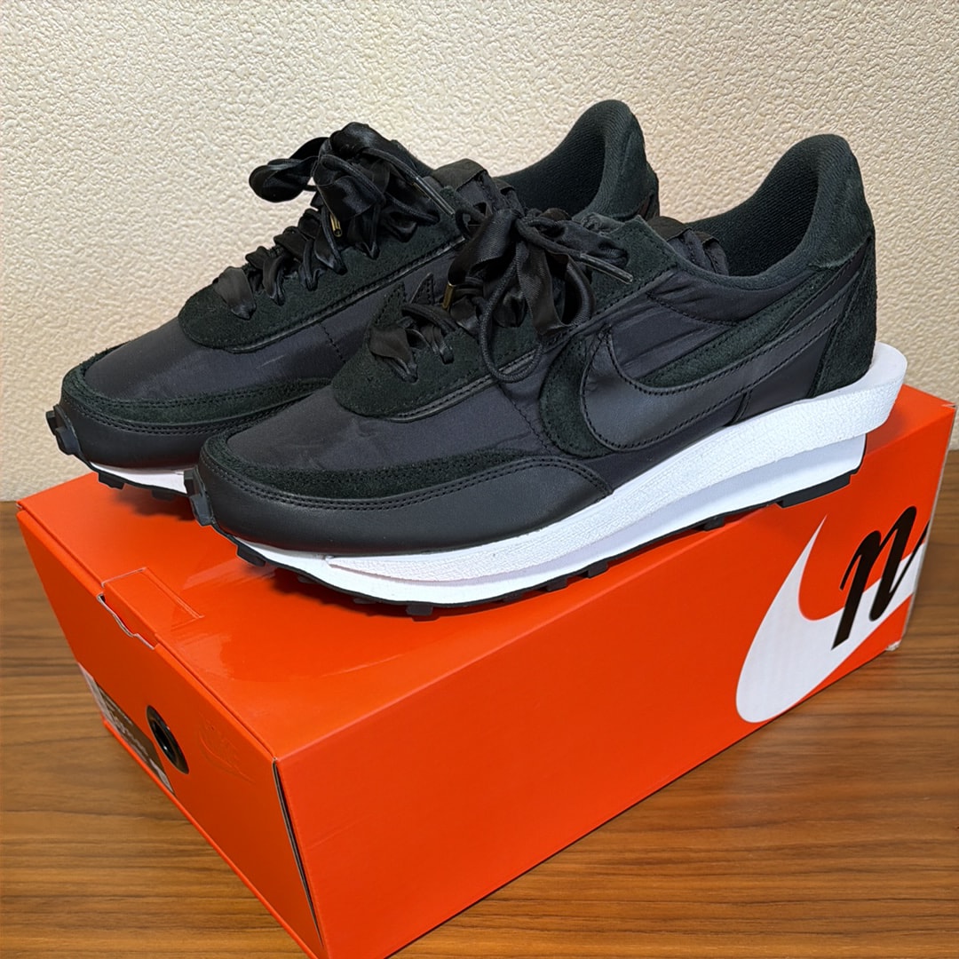 sacai × Nike LDV Waffle "Triple Black"