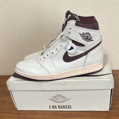A Ma Maniere × Nike Air Jordan 1 Retro High OG "Sail and Burgundy"