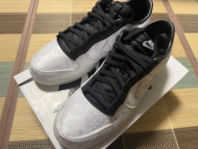 CLOT × fragment design × Nike Dunk Low "Black and White"