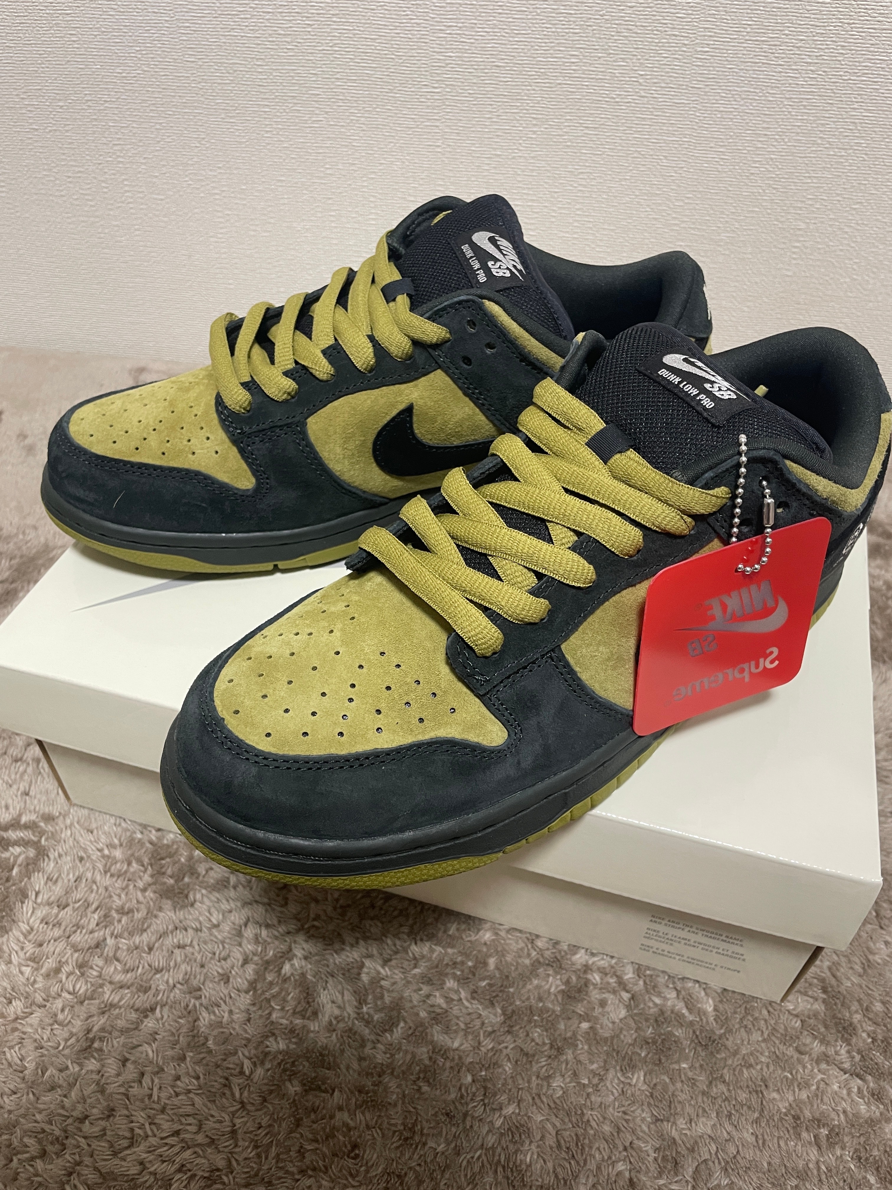 Supreme × Nike SB Dunk Low "Camper Green" (Asia Exclusive) (25FW Week2)