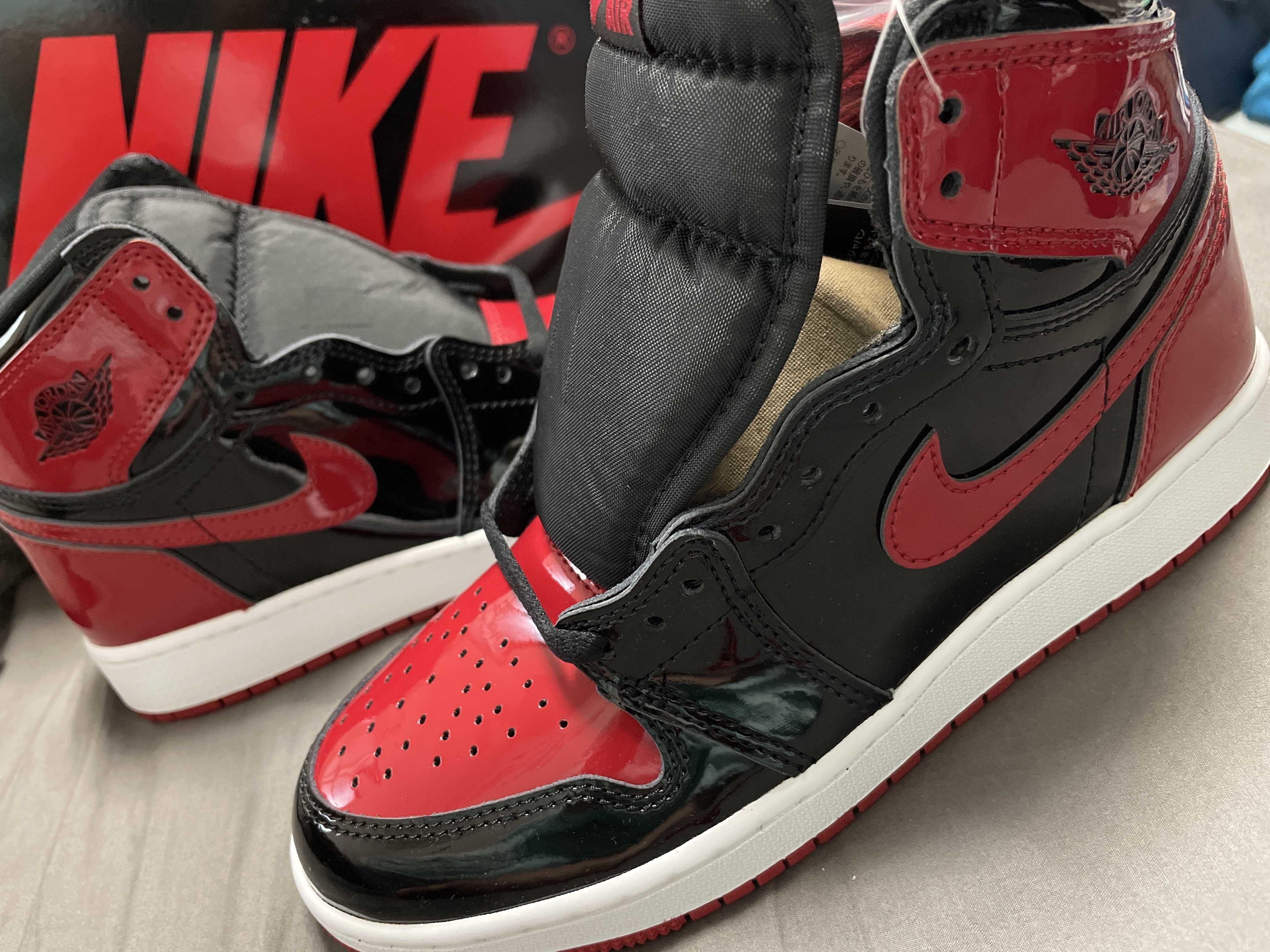Nike GS Air Jordan 1 High OG "Patent Bred"