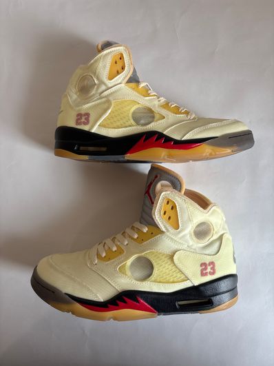 Off-White × Nike Air Jordan 5 "Sail"