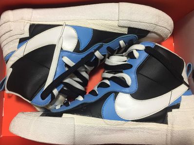 sacai × NIKE BLAZER MID "BLACK / BLUE"