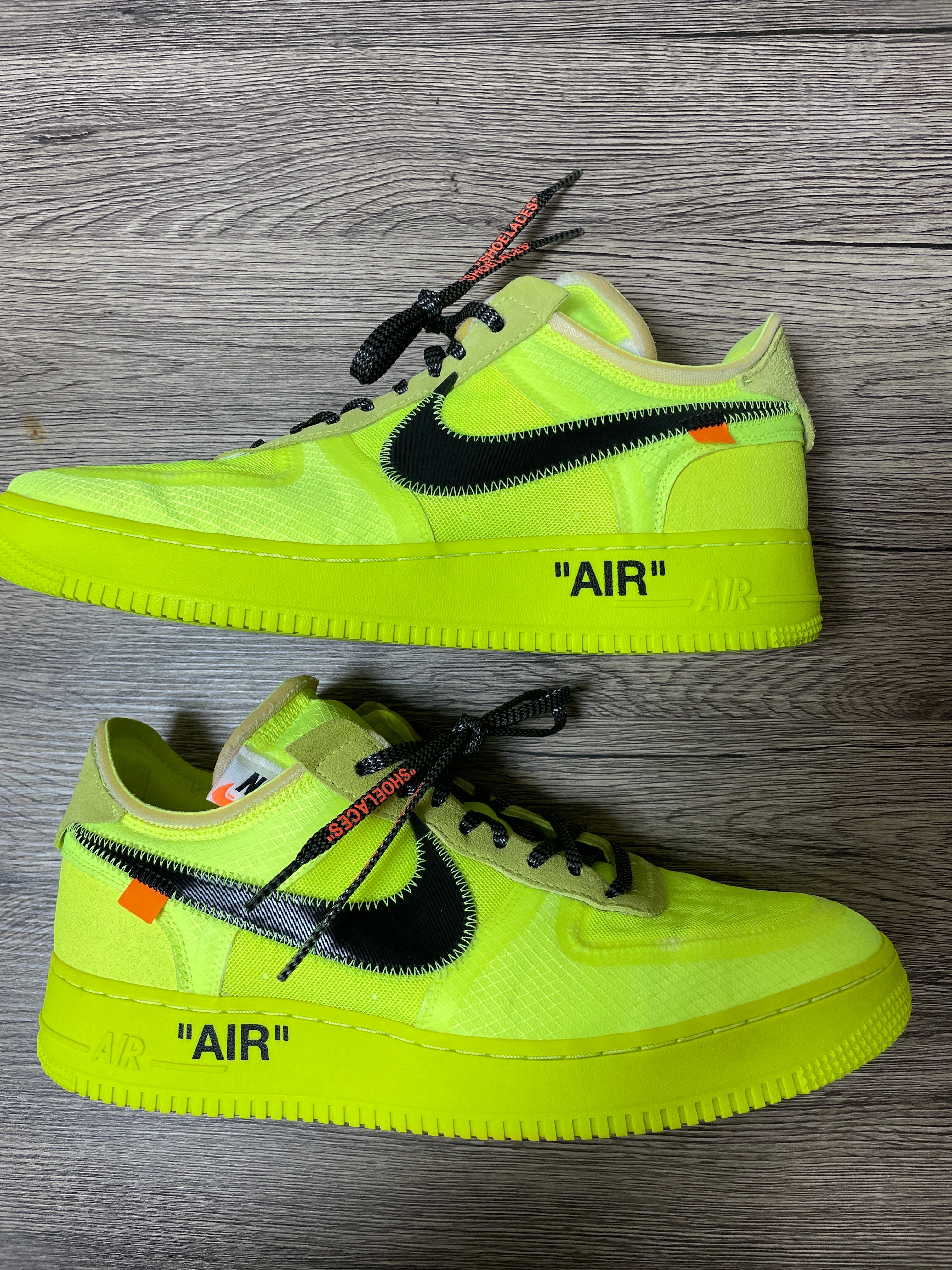 Off-White × Nike Air Force 1 Low "Volt"