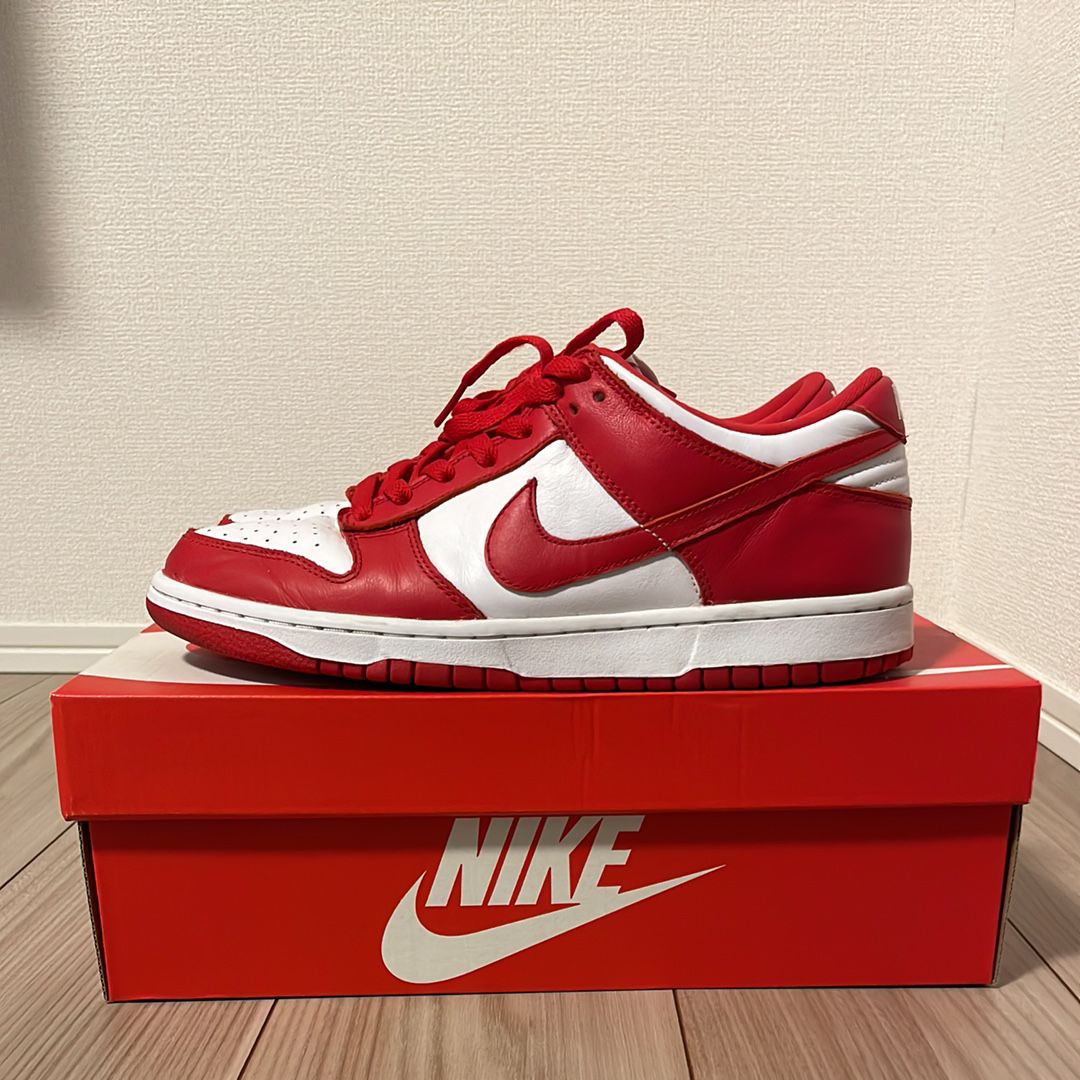 Nike Dunk Low SP "White and University Red"