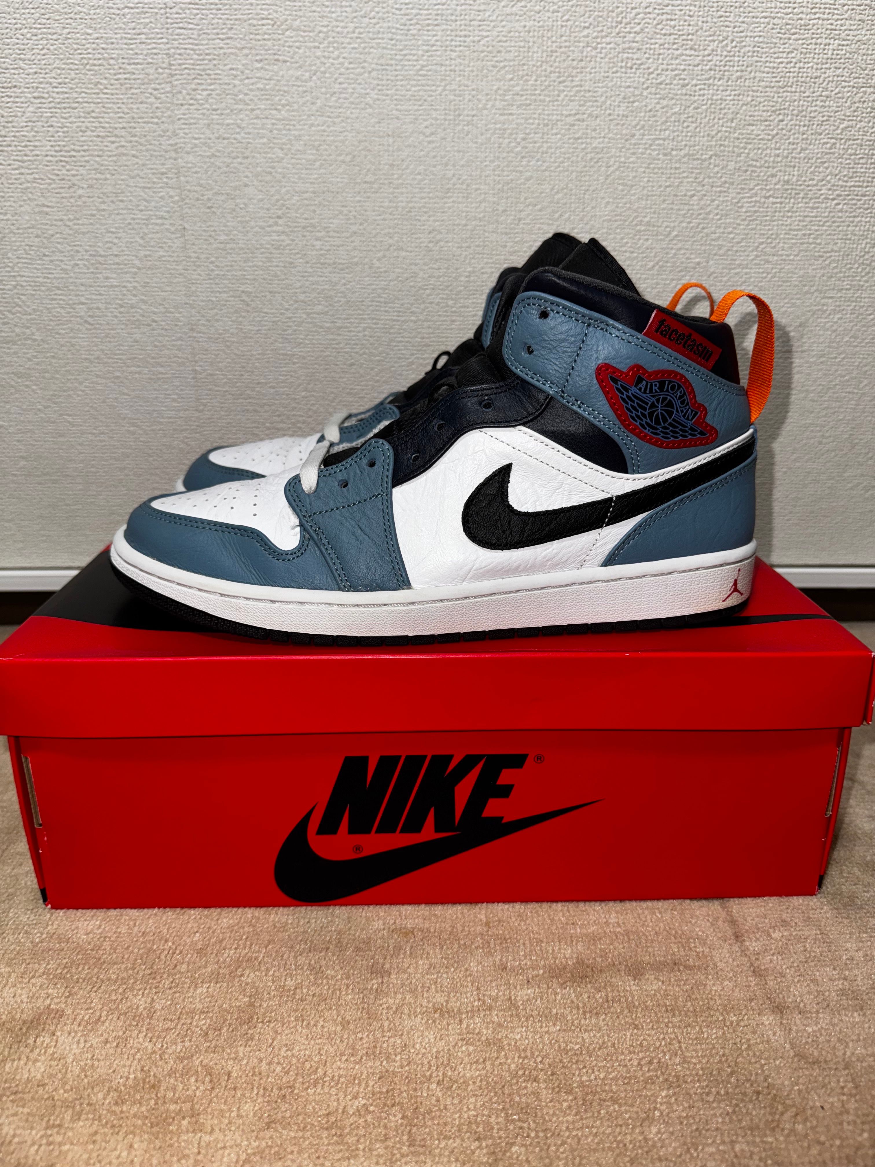FACETASM × Nike Air Jordan 1 Mid "White/Navy"