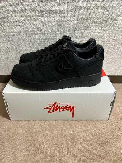 Stussy × Nike Air Force 1 Low "Triple Black"
