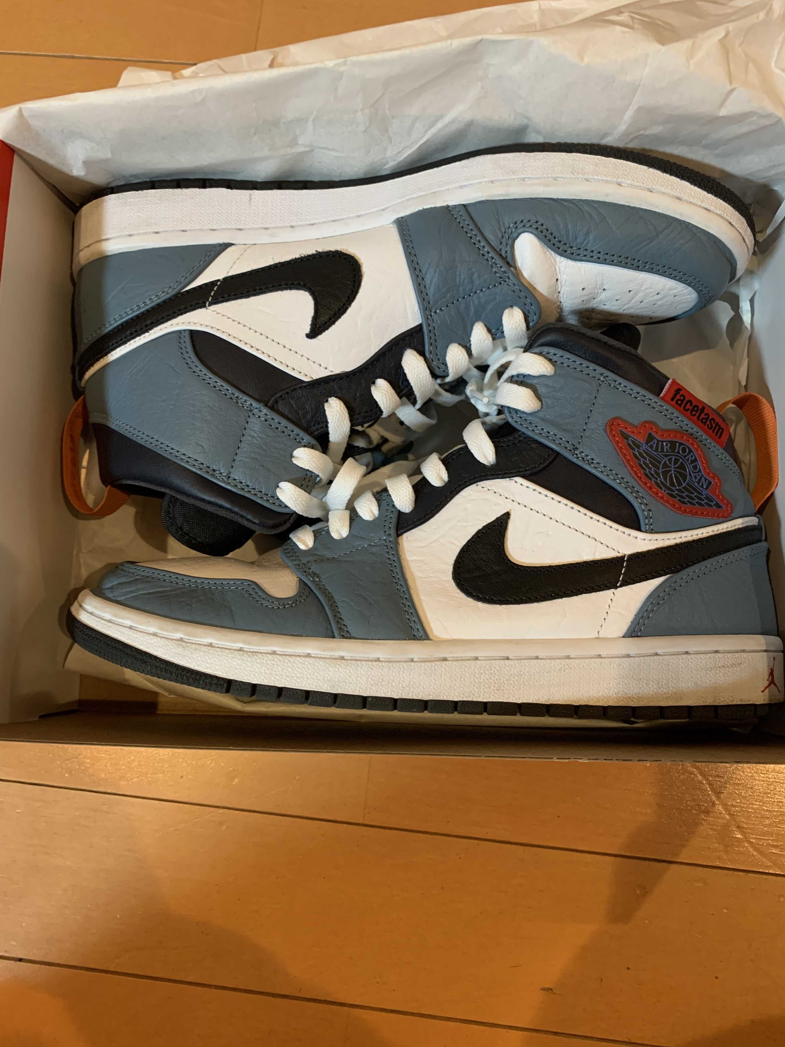 FACETASM × Nike Air Jordan 1 Mid "White/Navy"