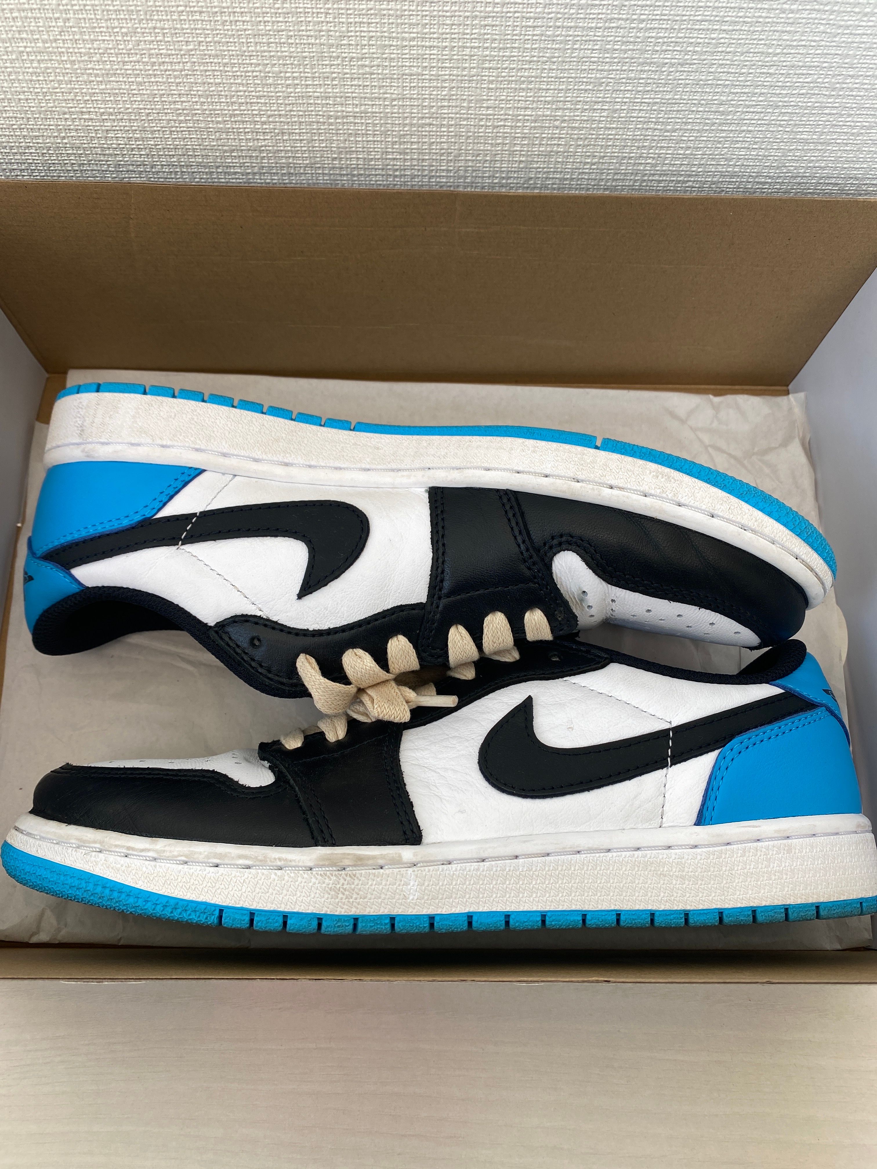 Nike Air Jordan 1 Low OG "Black and Dark Powder Blue/UNC"