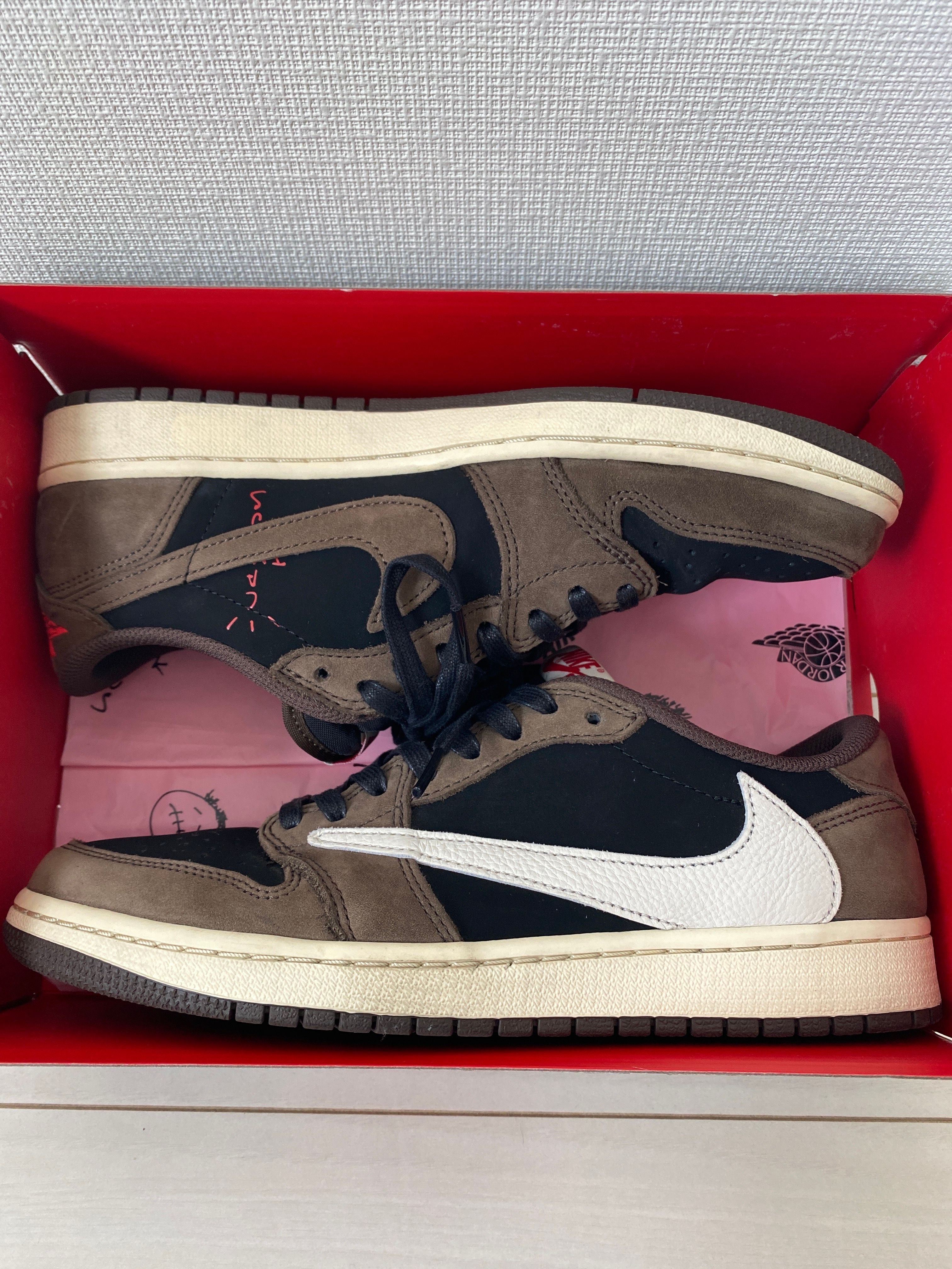 Travis Scott × Nike Air Jordan 1 Low OG SP-T "Black/Dark Mocha"
