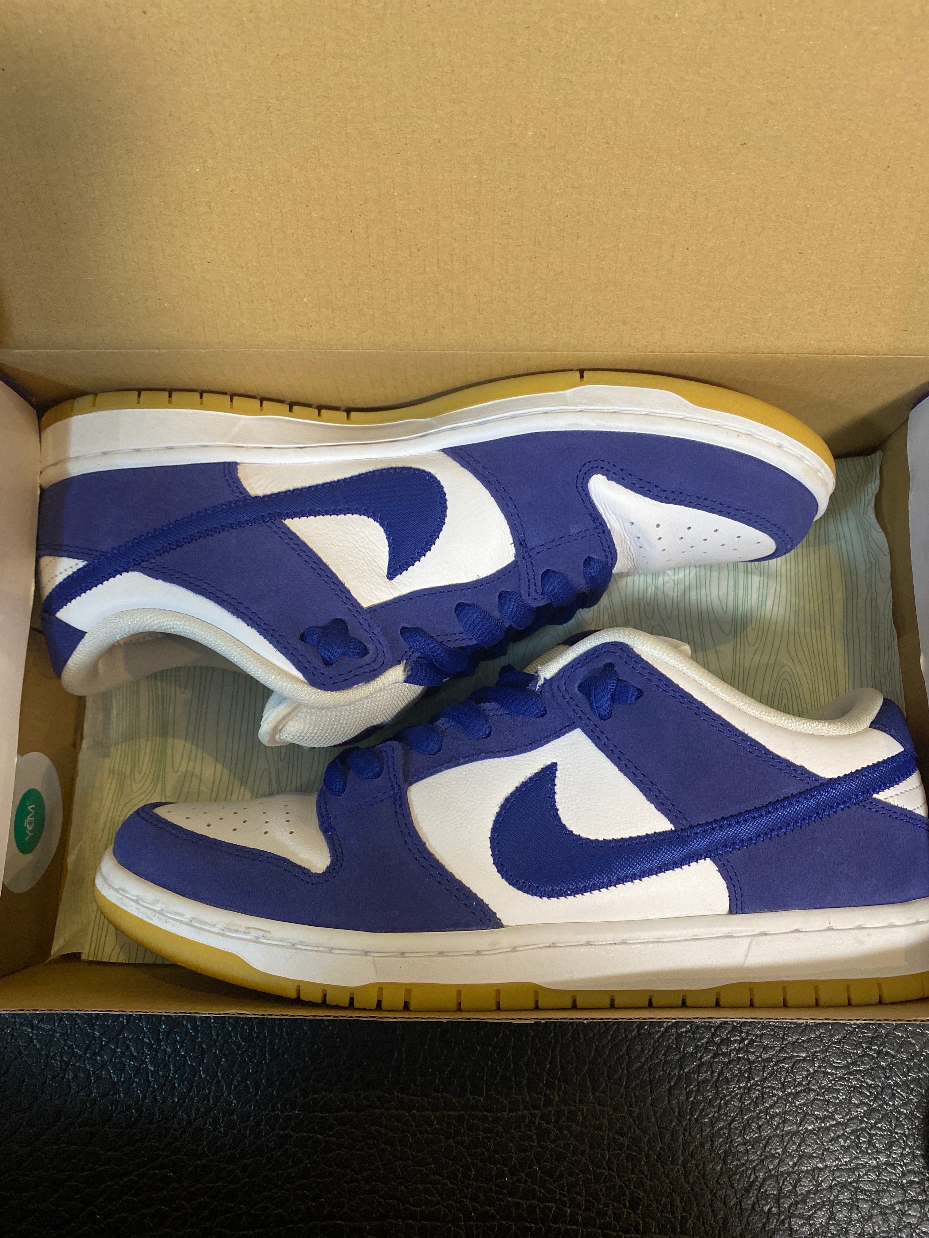 Nike SB Dunk Low "Los Angeles Dodgers/Deep Royal Blue"