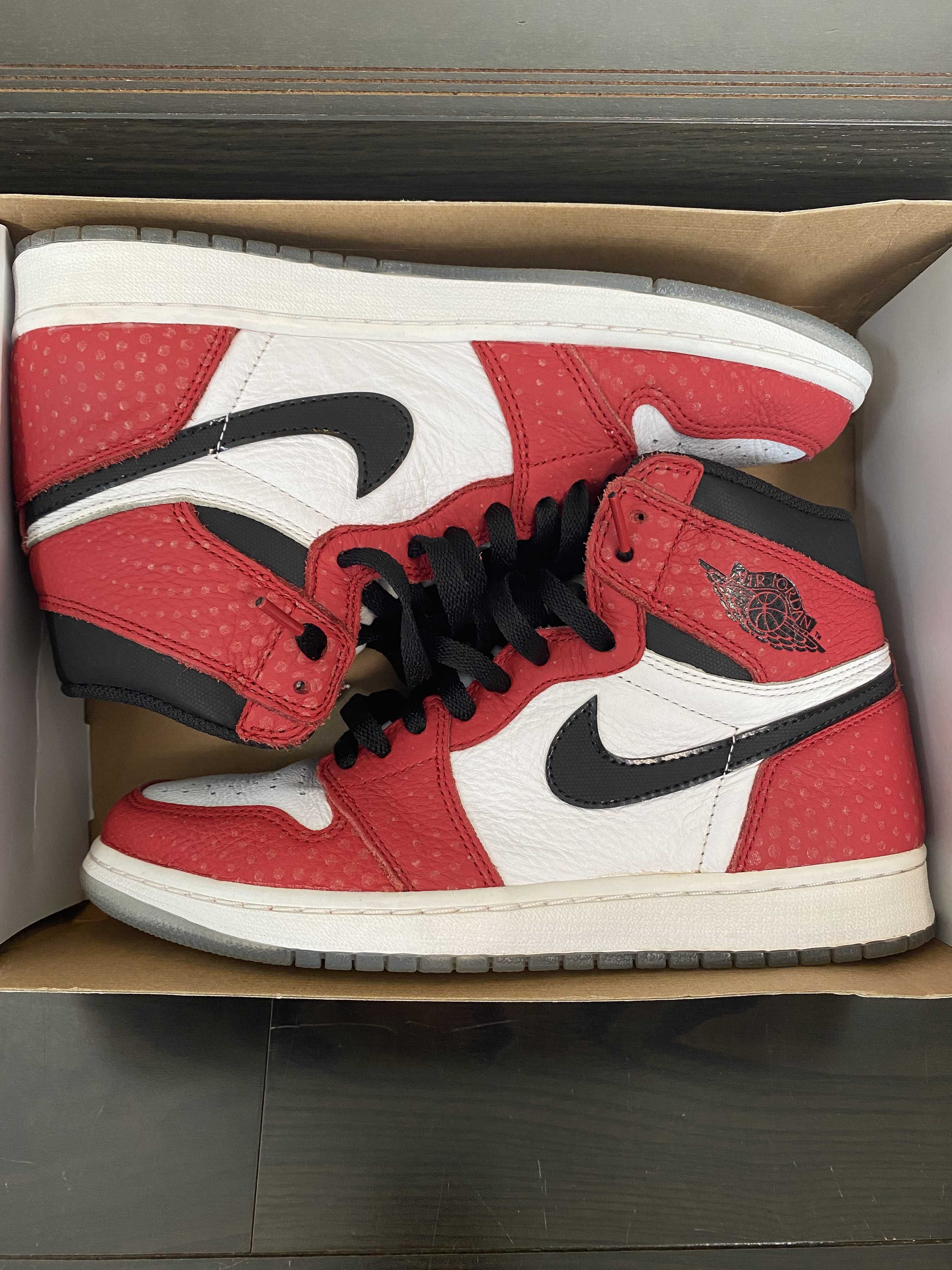 Spiderman × Nike Air Jordan 1 Origin Story "Gym Red/White/Photo Blue/Black"