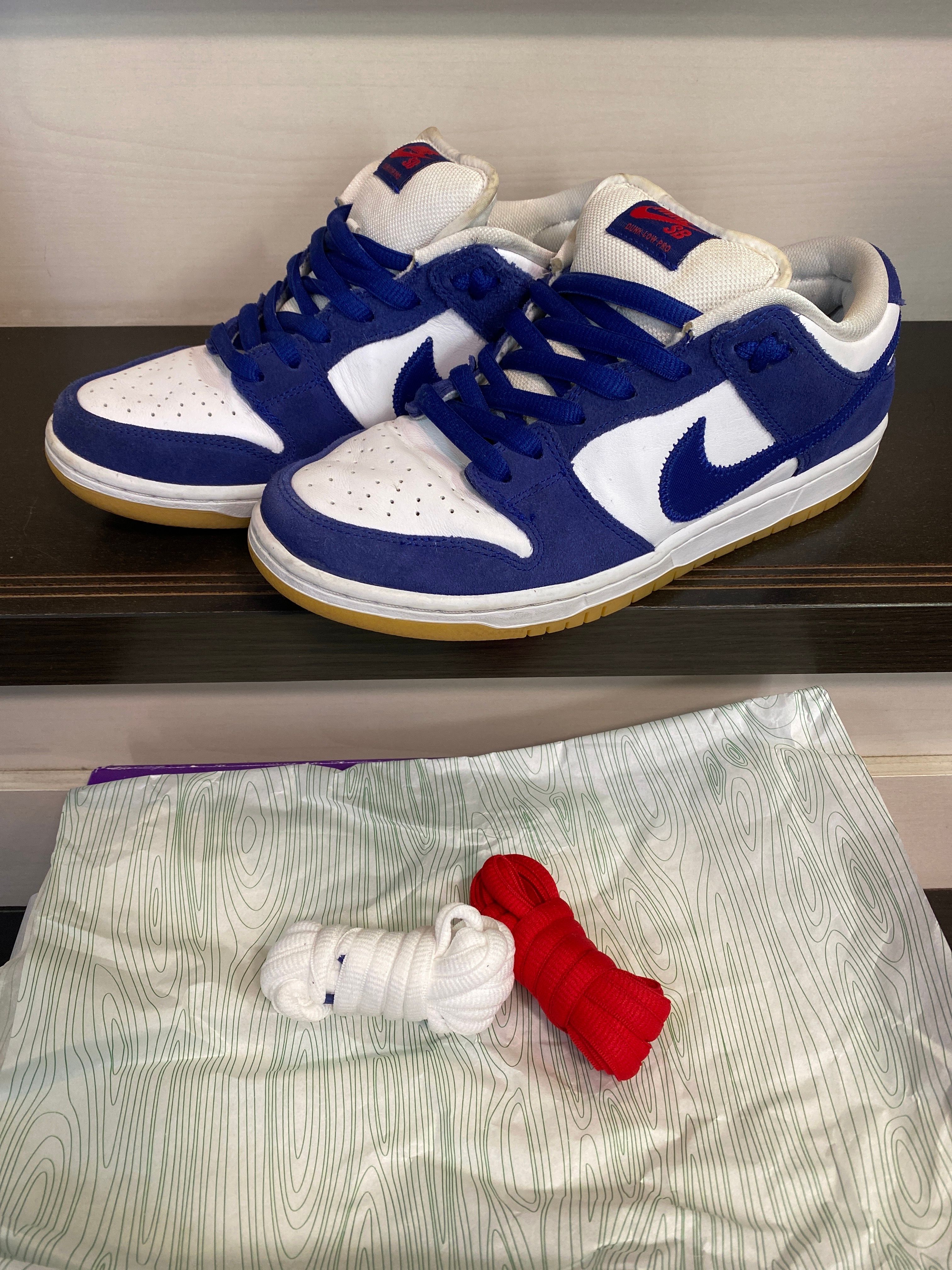 Nike SB Dunk Low "Los Angeles Dodgers/Deep Royal Blue"