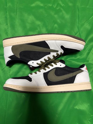 Travis Scott × Nike Women's Air Jordan 1 Low OG "Medium Olive"