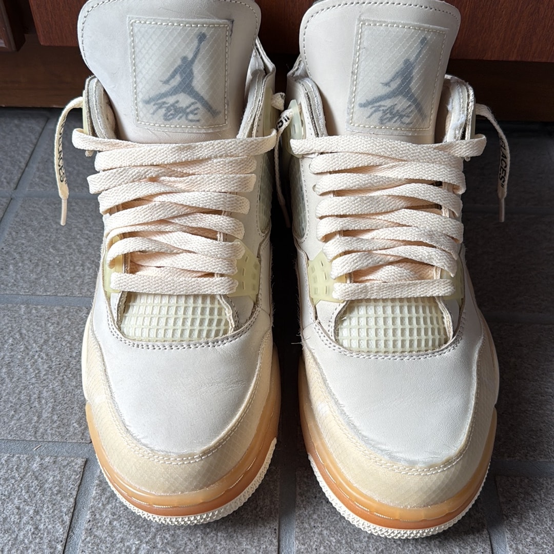 Off-White × Nike Women's Air Jordan 4 SP "Sail"