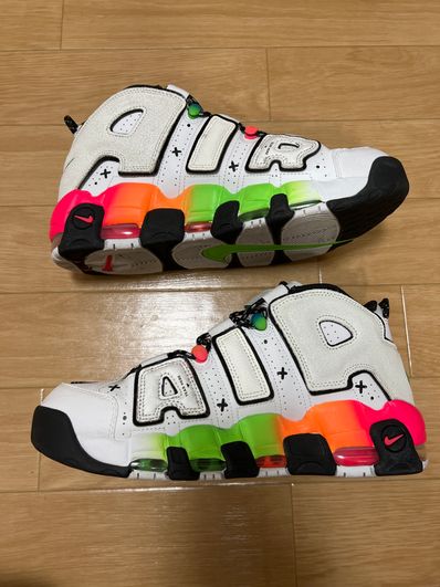 Nike Air More Uptempo 96 Ghost "White/Blue/Orange Green"