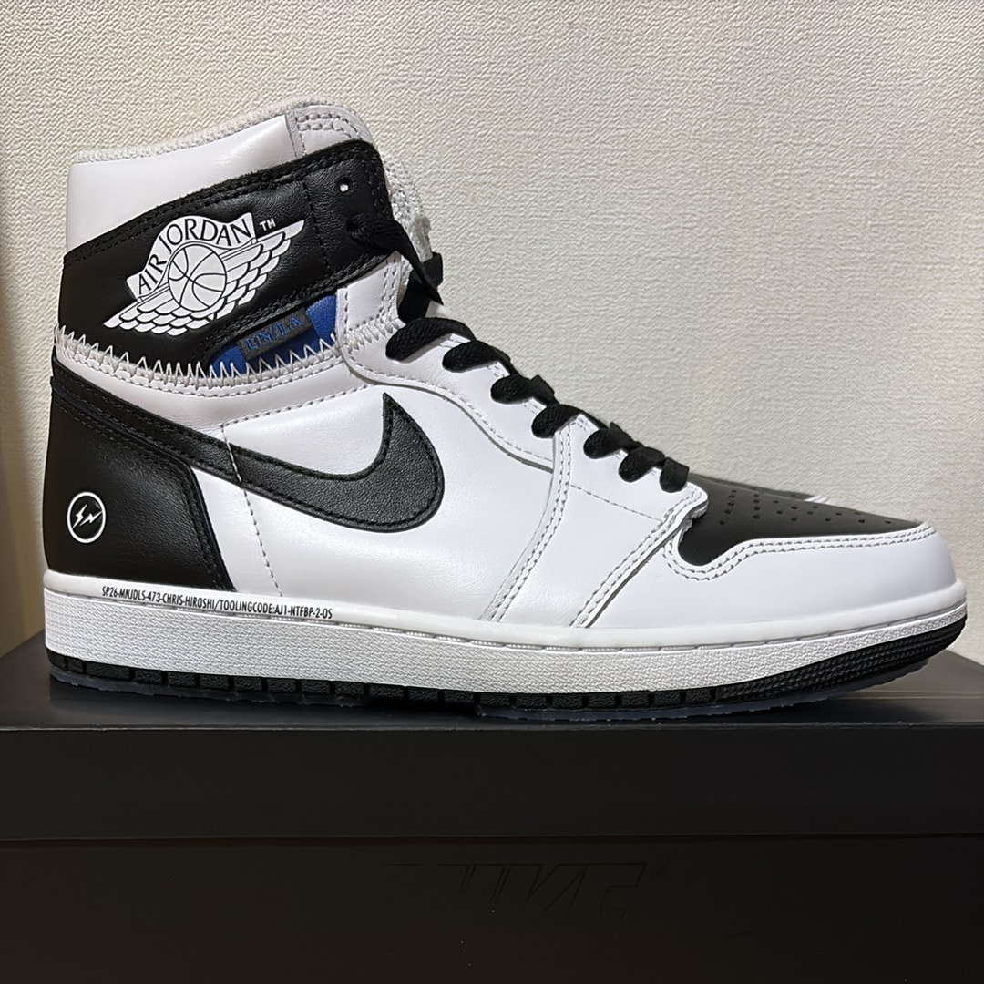 fragment design × UNION × Nike Air Jordan 1 Retro High OG "Black/White"