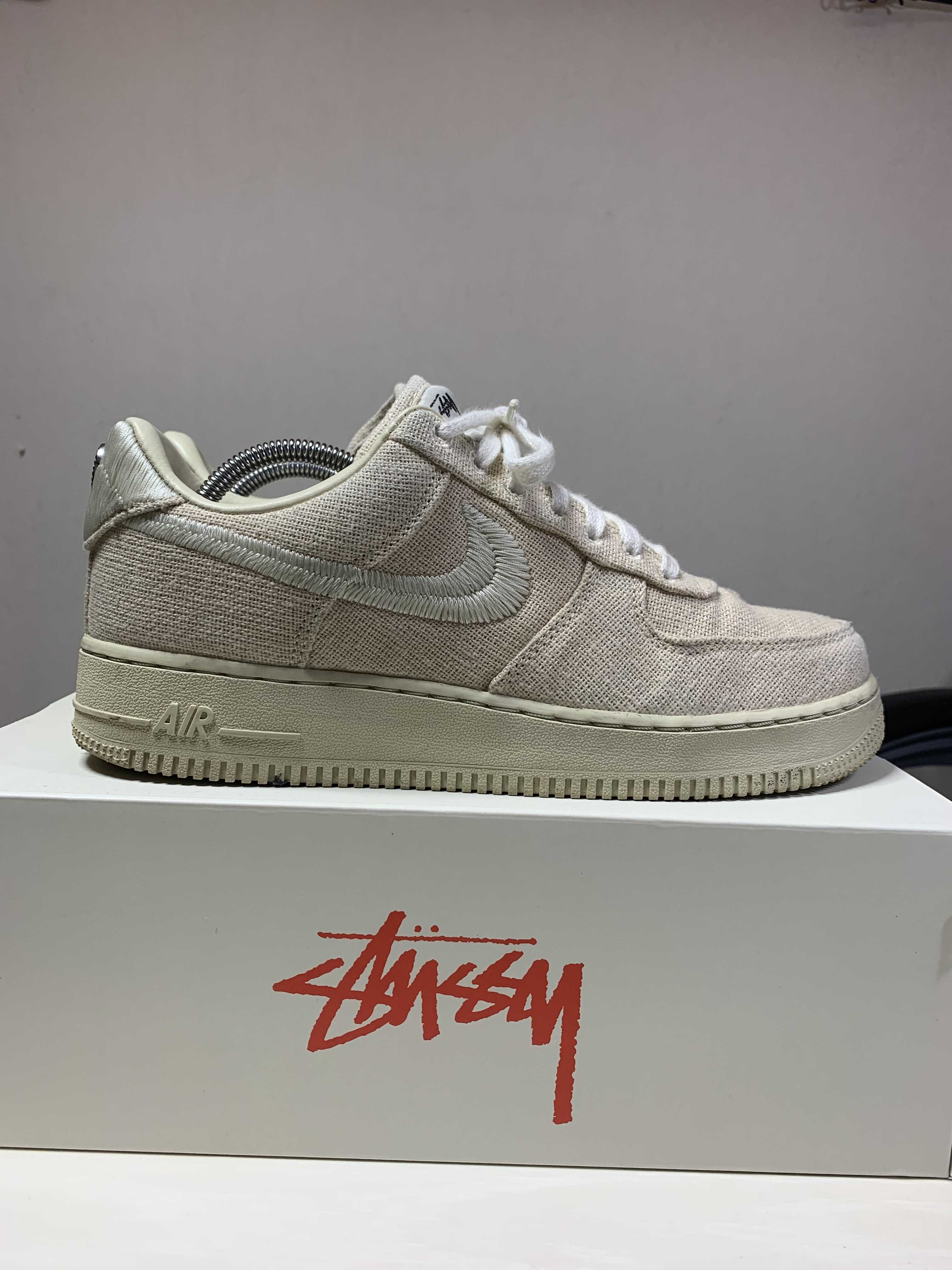Stussy × Nike Air Force 1 Low "Fossil Stone"