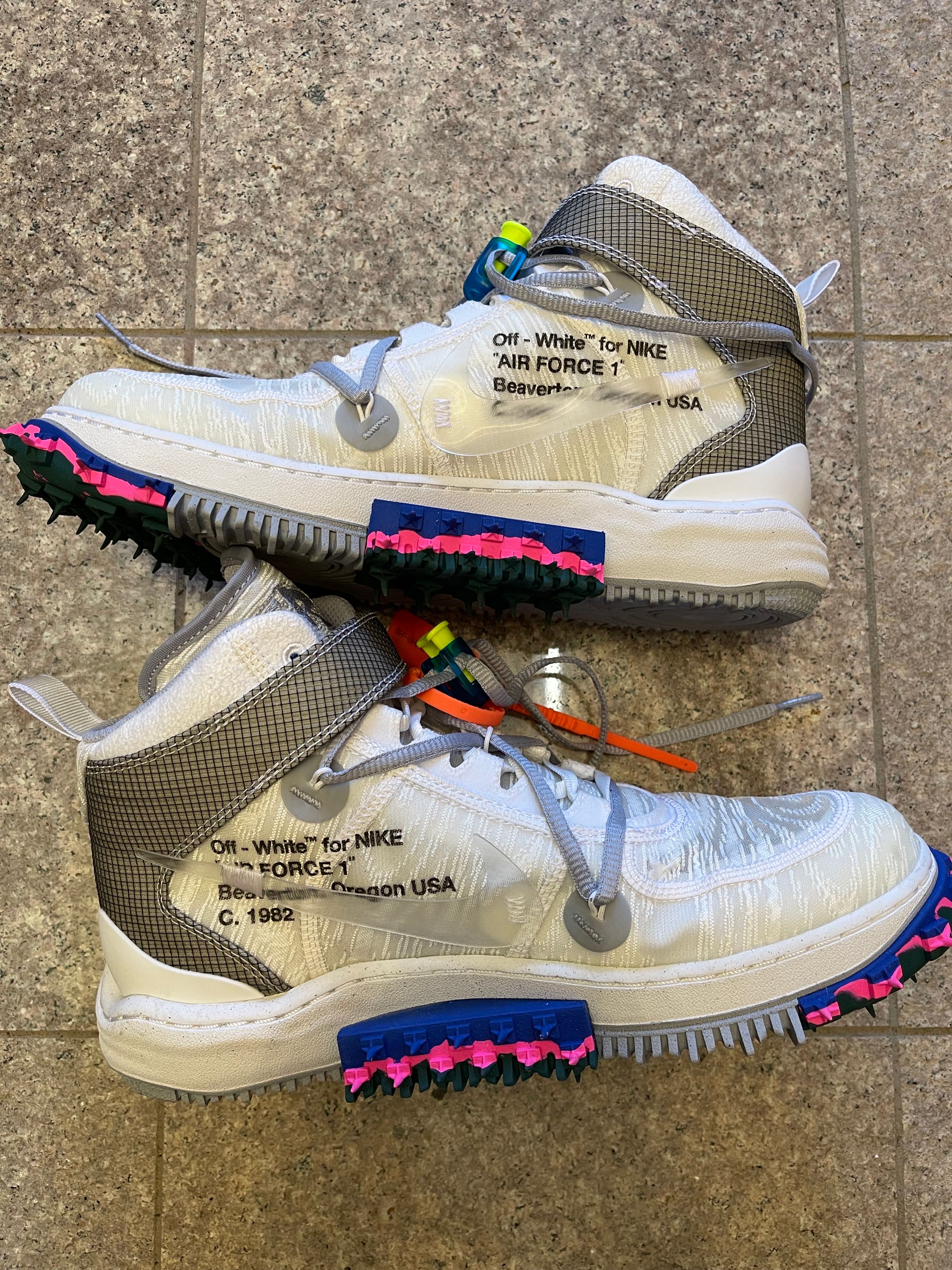 Off-White × Nike Air Force 1 Mid "White"