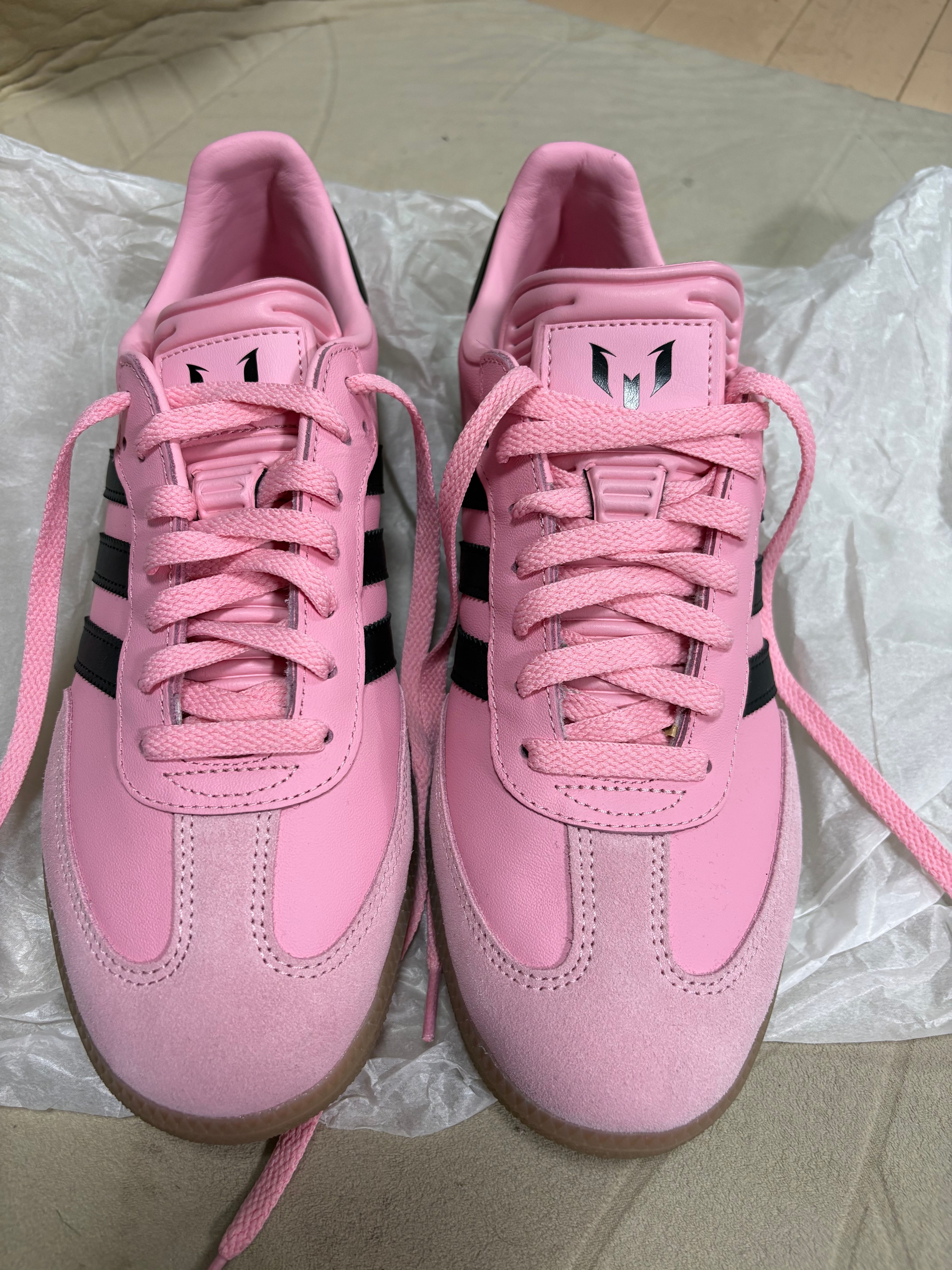 Inter Miami CF × adidas Samba Messi "Light Pink/Core Black/Gum"