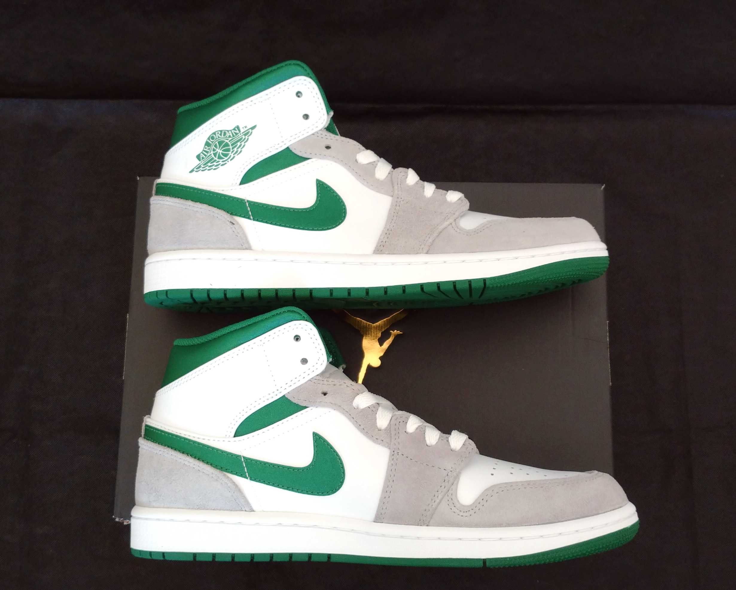 Nike Air Jordan 1 Mid "Green Grey White"