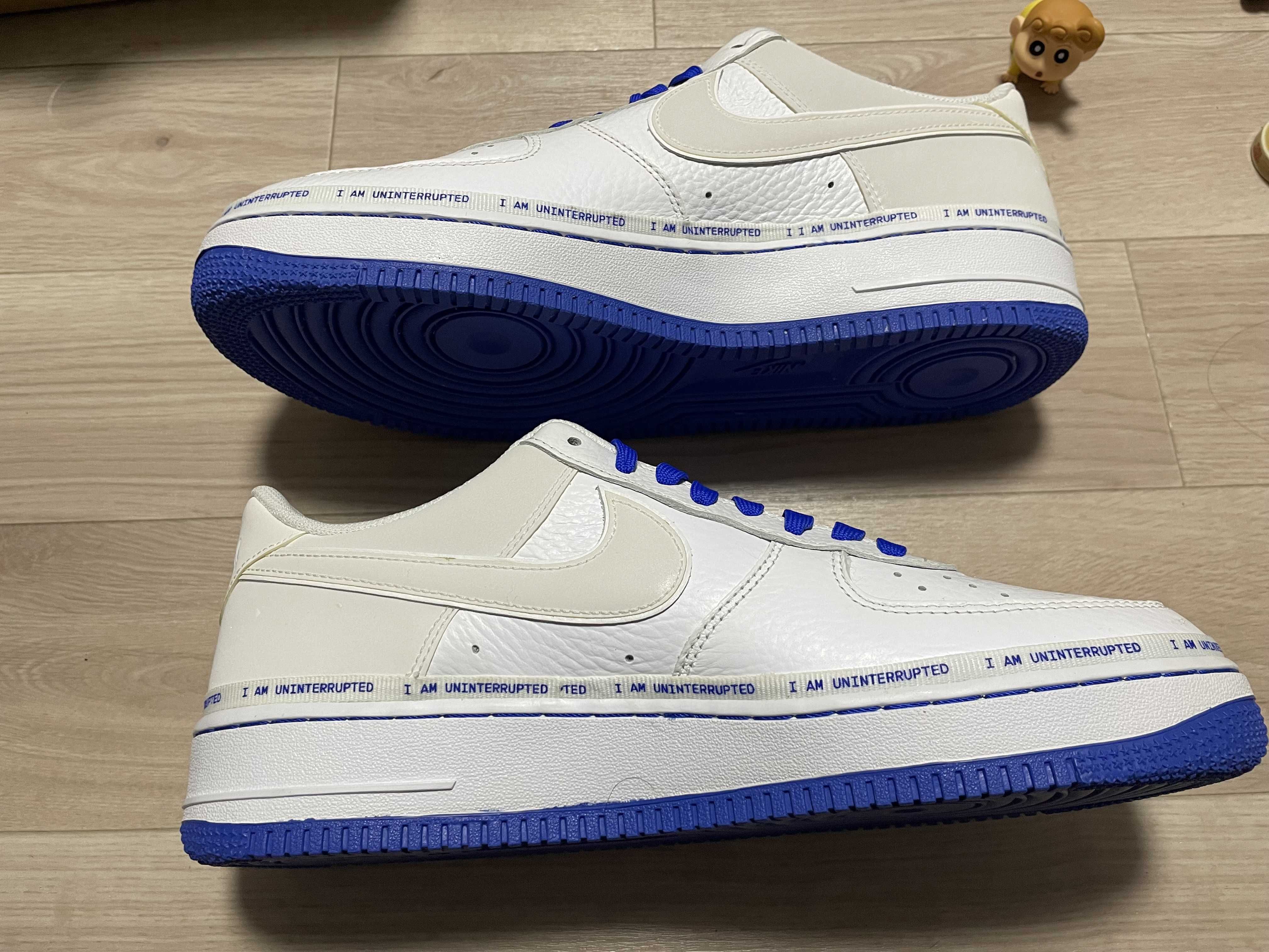 Uninterrupted × Nike Air Force 1 "White/Lapis Blue"