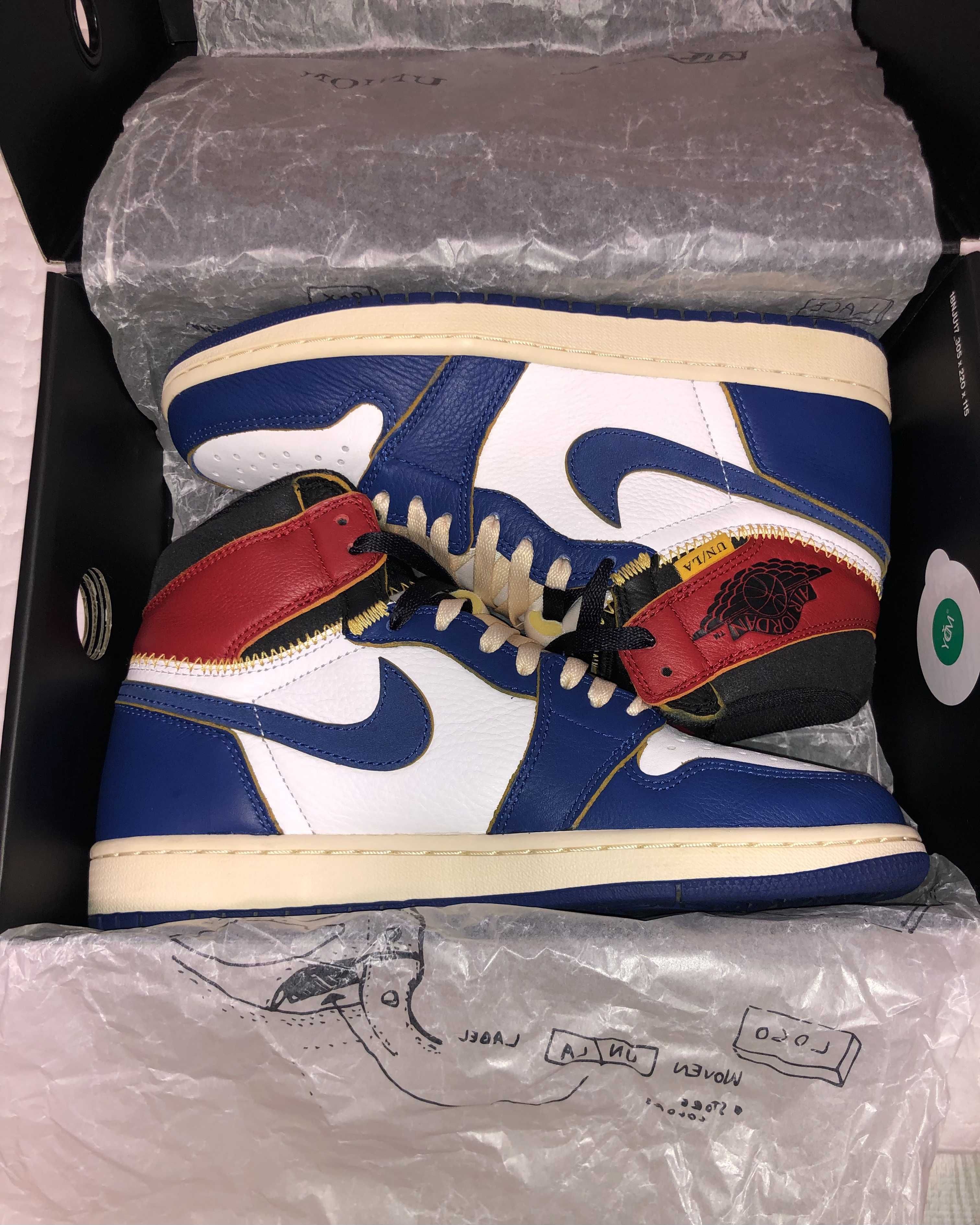 Union × Nike Air Jordan 1 Retro High OG NRG "Storm Blue/Varsity Red"