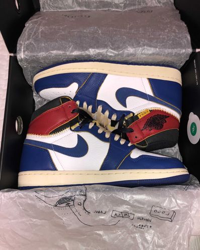 Union × Nike Air Jordan 1 Retro High OG NRG "Storm Blue/Varsity Red"