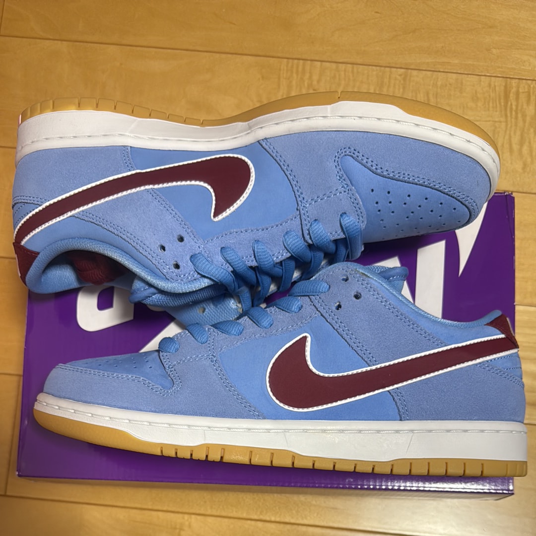 Nike SB Dunk Low Pro "Philadelphia Phillies/Valor Blue and Team Maroon"