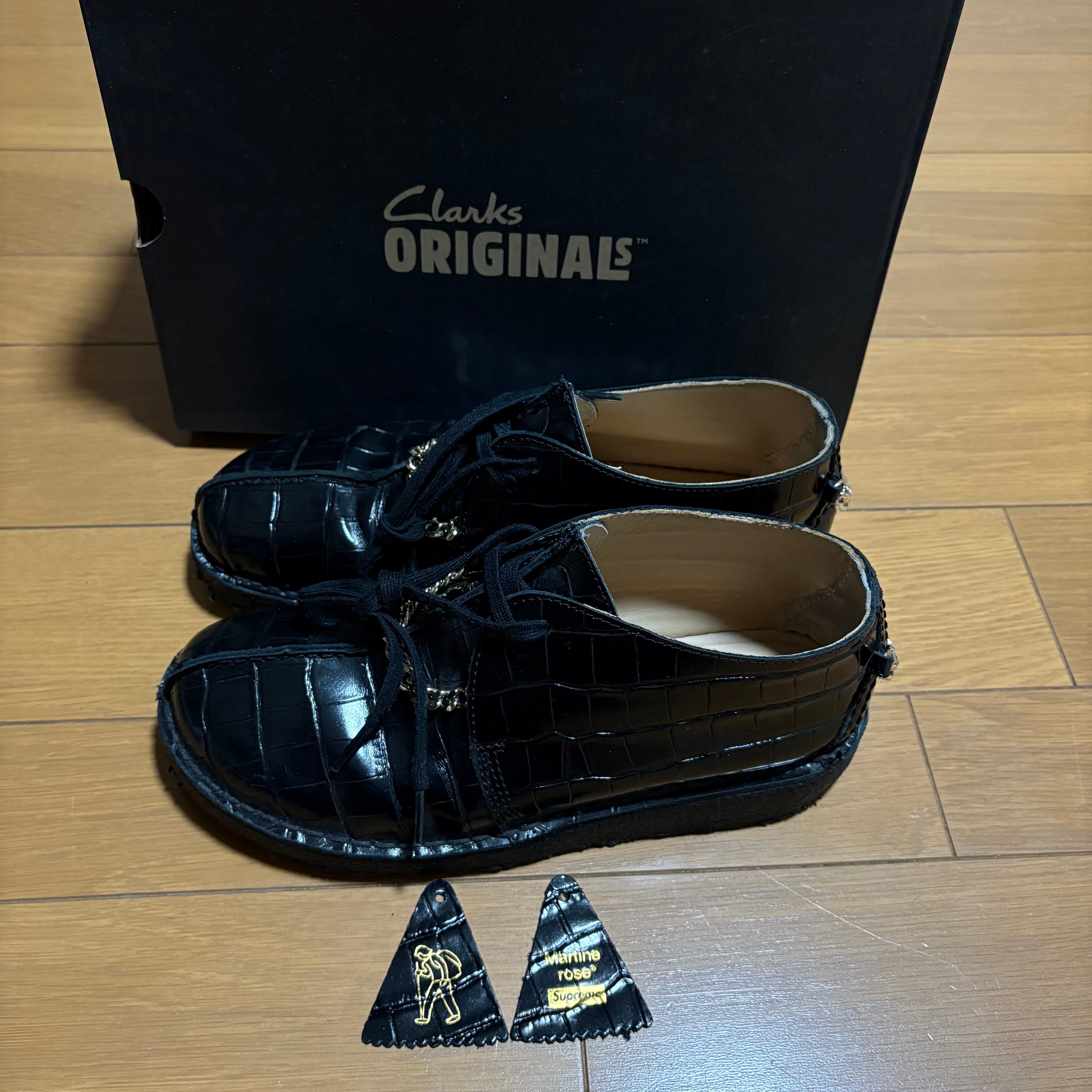 シュプリーム × マーティンローズ × クラークス デザートトレック "ブラック"