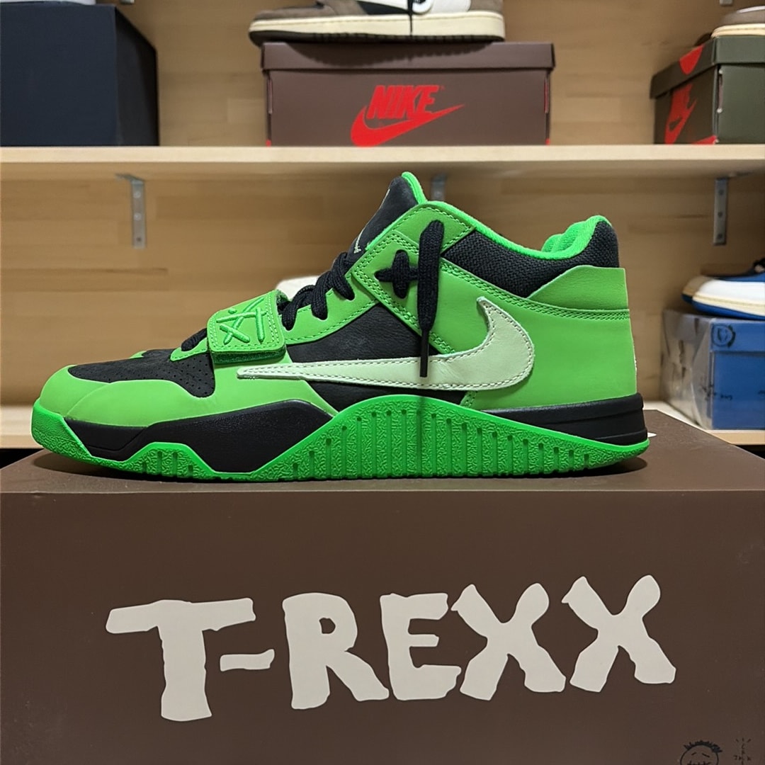 Travis Scott × Nike Jordan Jumpman Jack CJ1 T-Rexx "Green Spark"