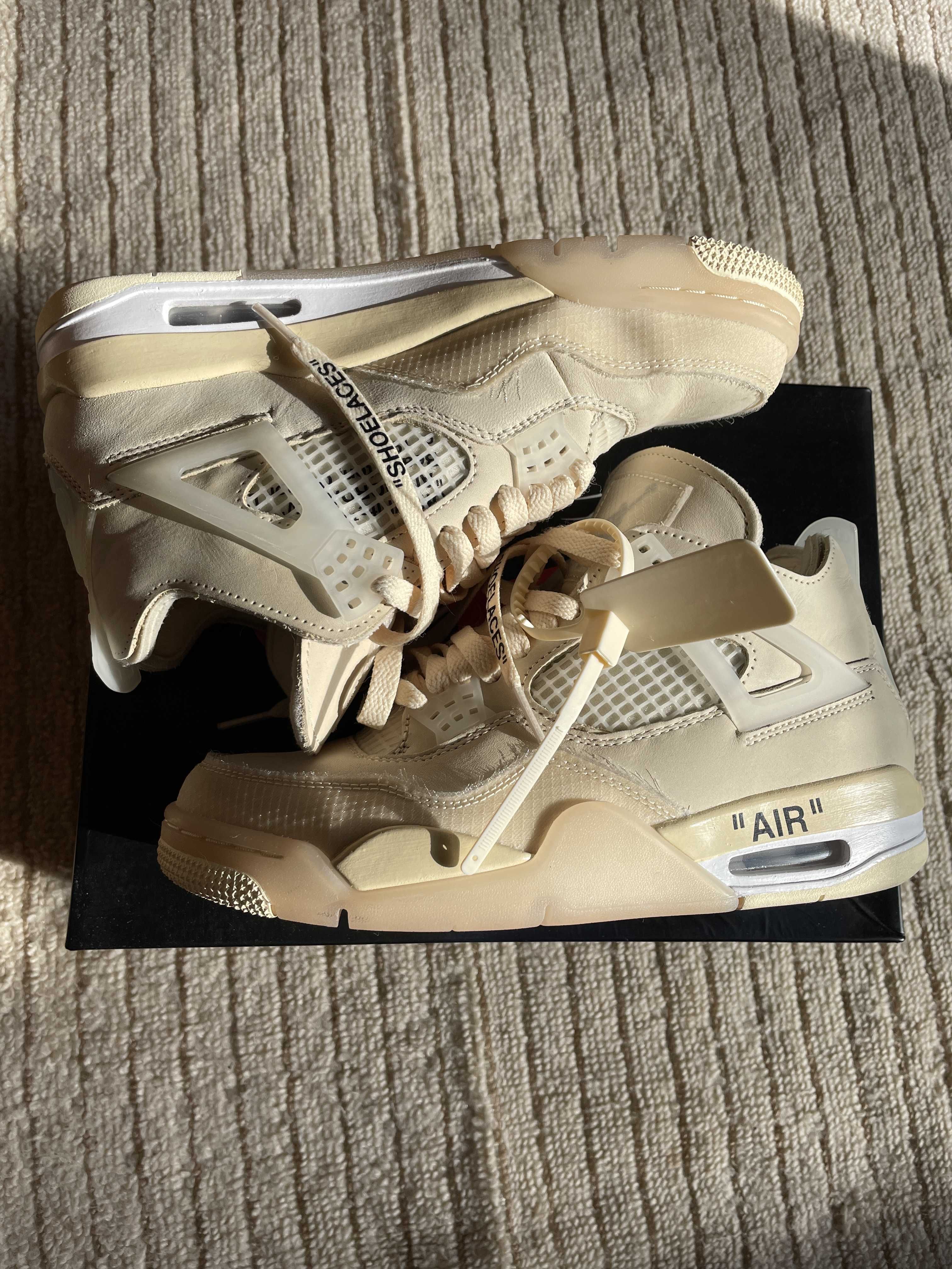 Off-White × Nike Women's Air Jordan 4 SP "Sail"