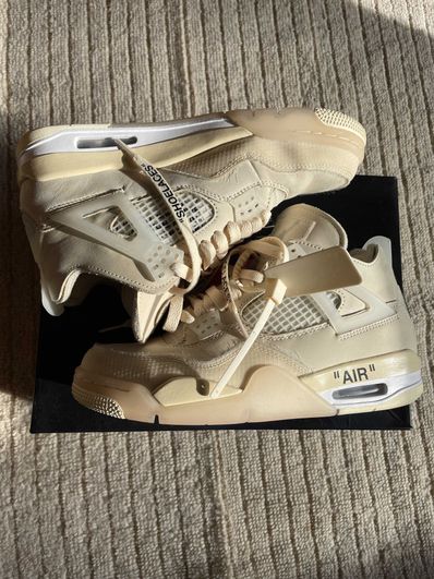 Off-White × Nike Women's Air Jordan 4 SP "Sail"